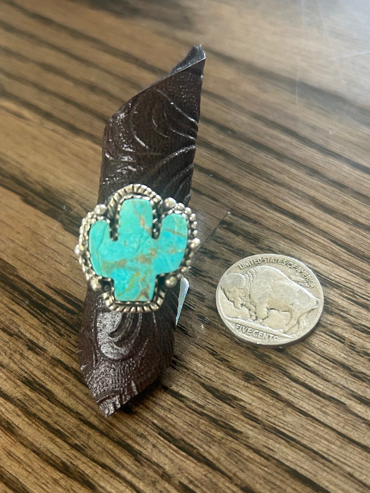 Turquoise Cactus Ring