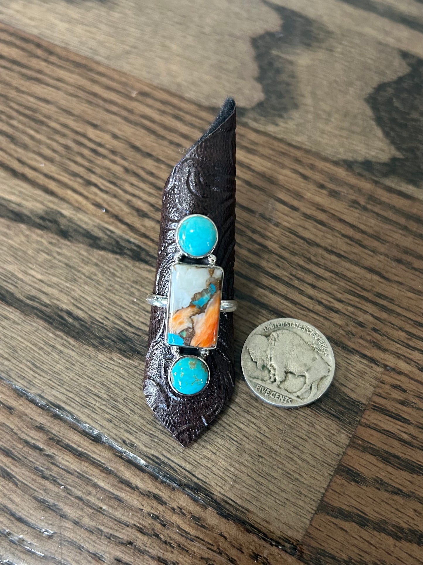 Spiny Turquoise Ring
