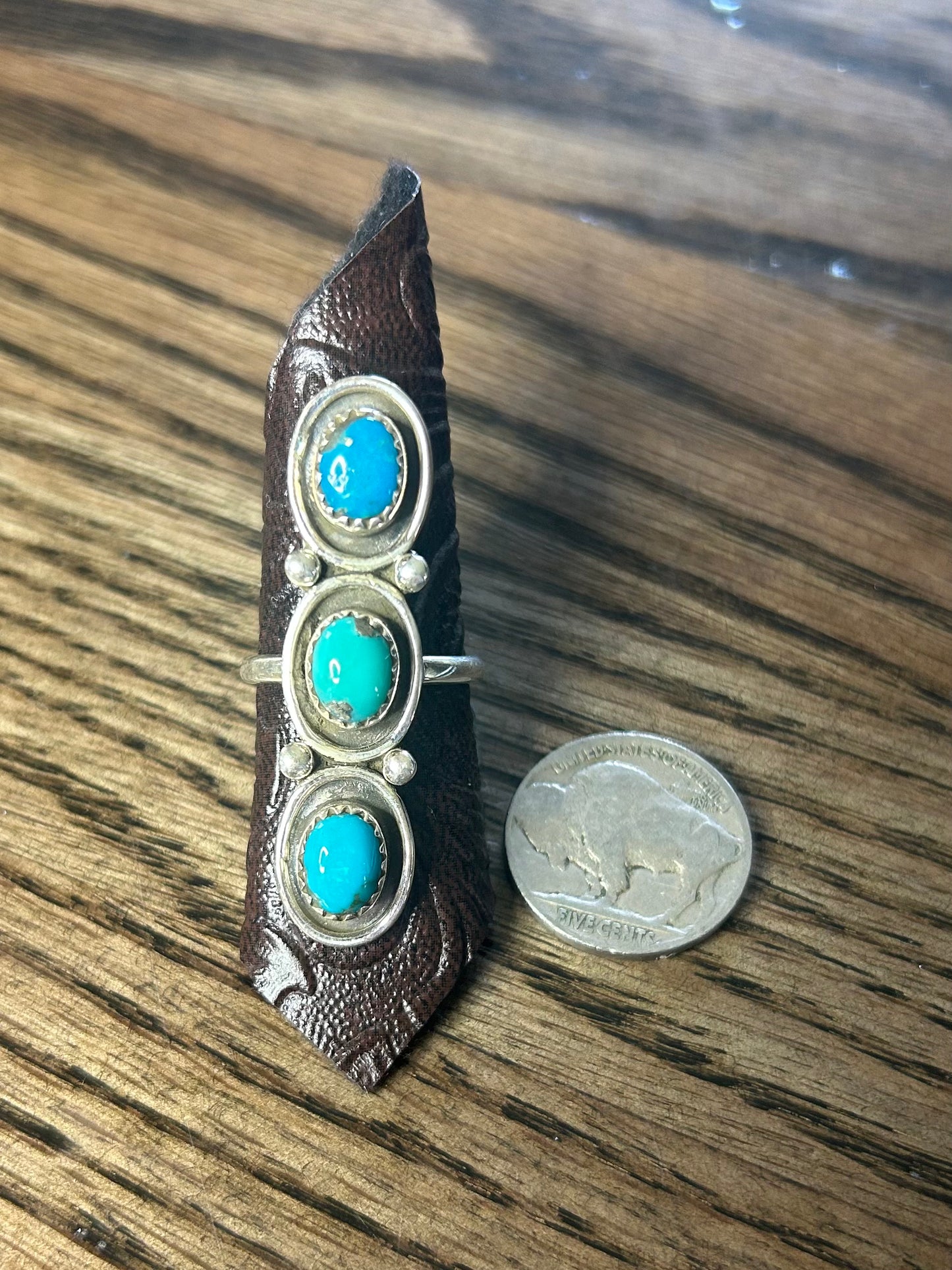 Turquoise Crawler Ring