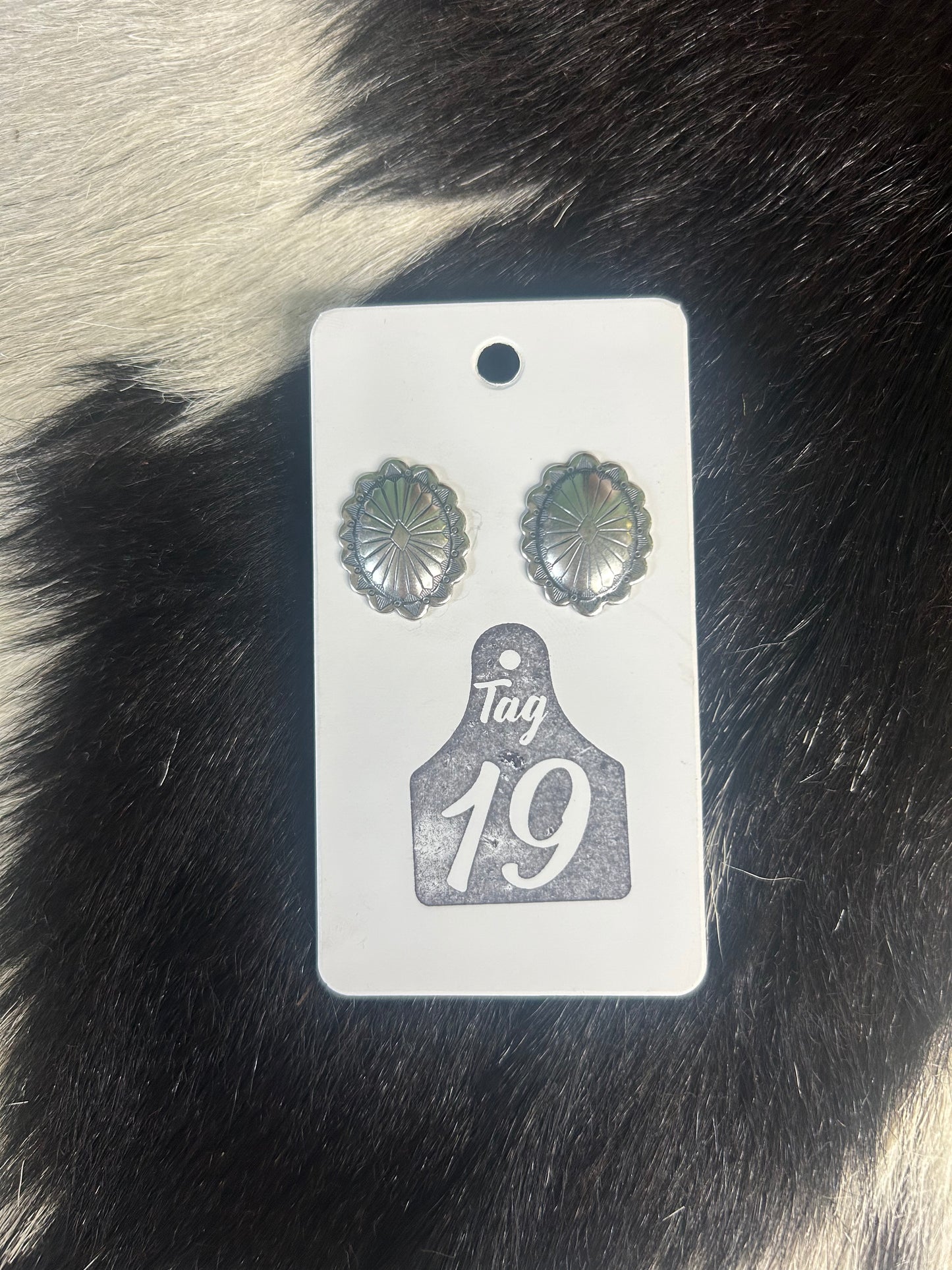 Oval Concho Studs