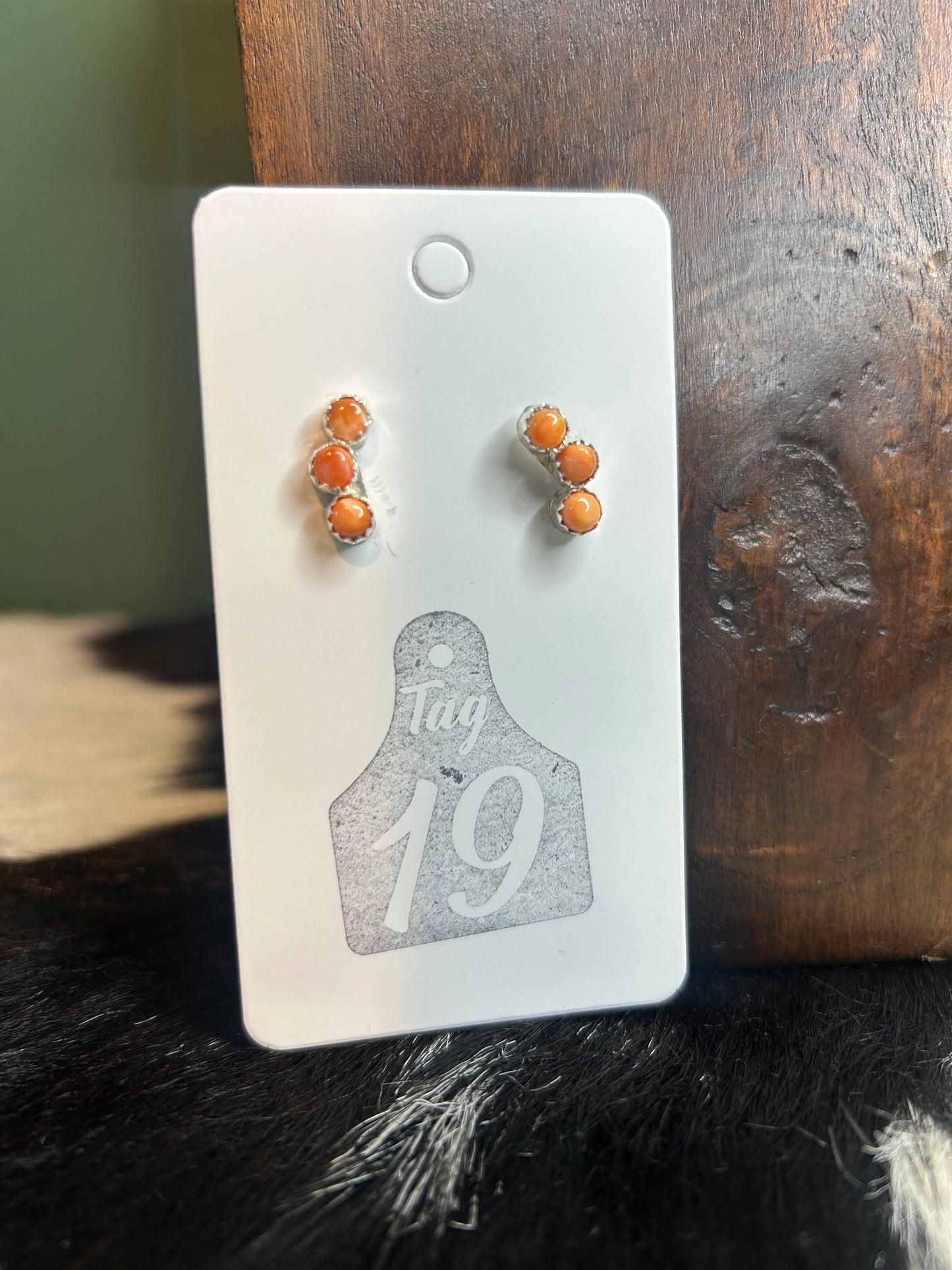 Orange Spiny Stud