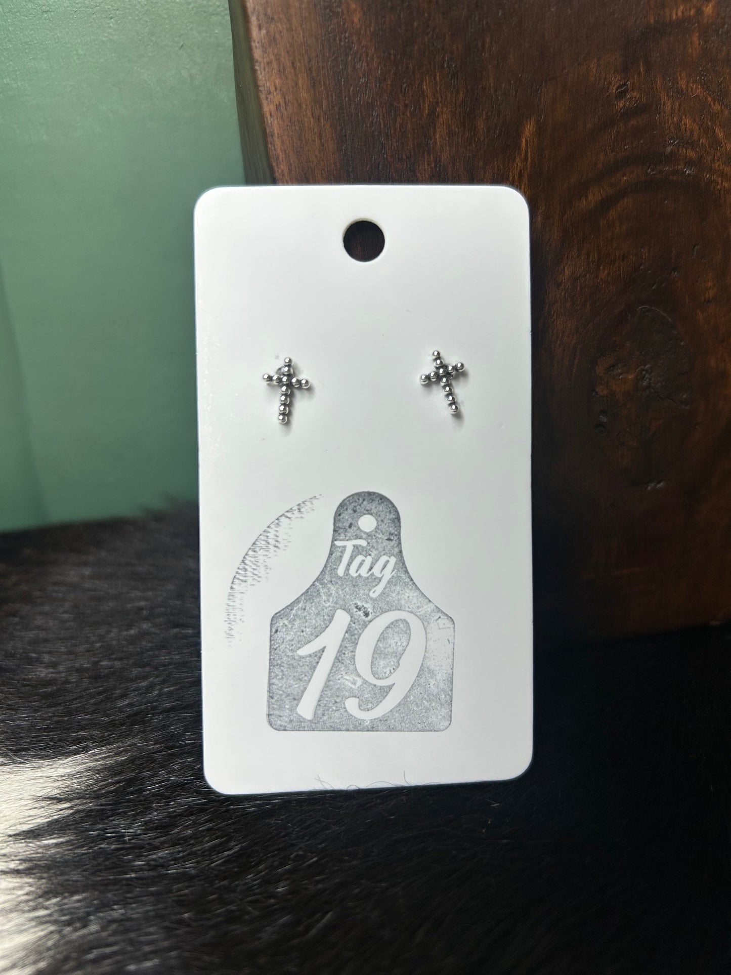 Mini Cross Stud Earrings
