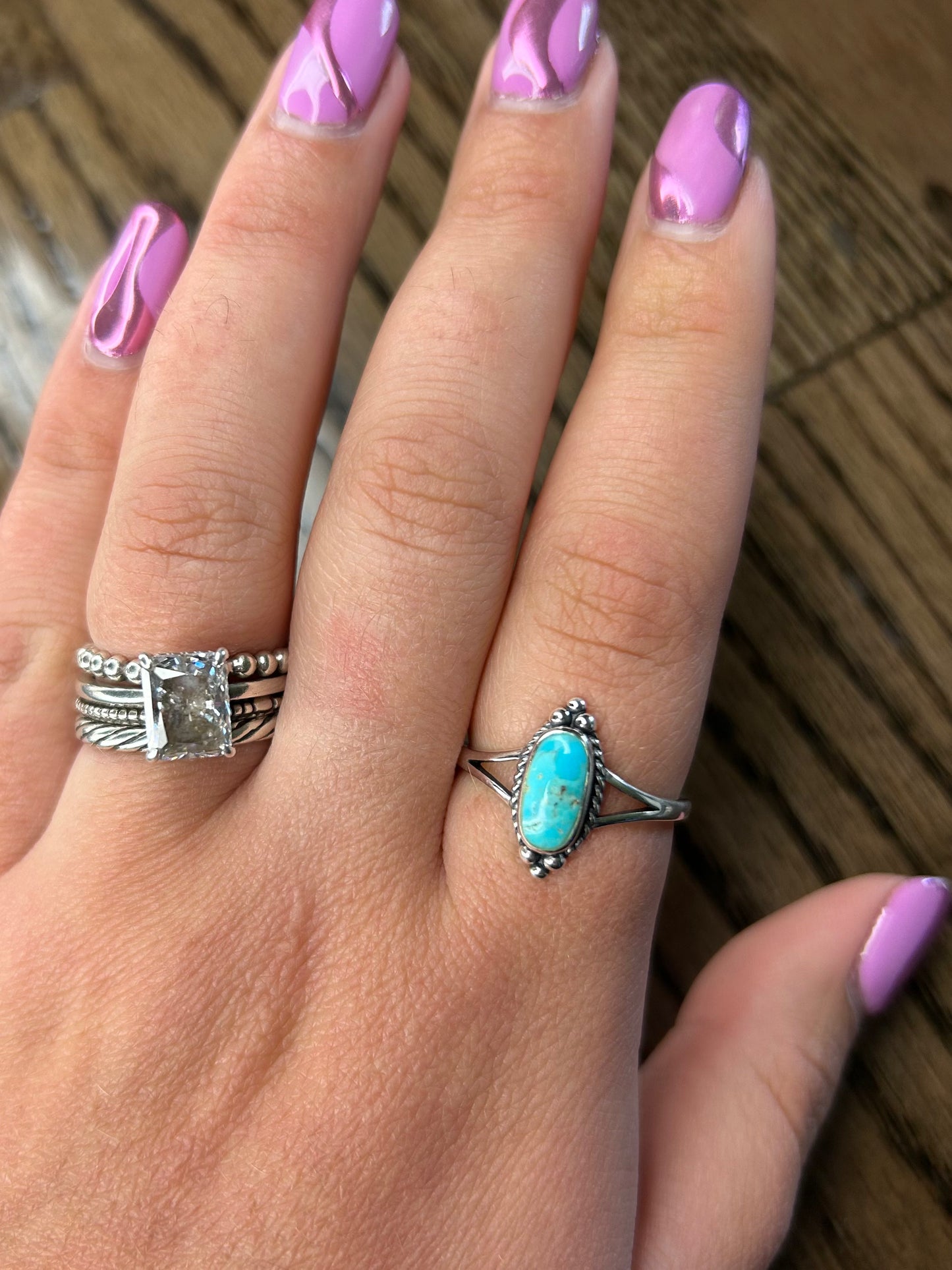 Turquoise Triple Dot Ring1