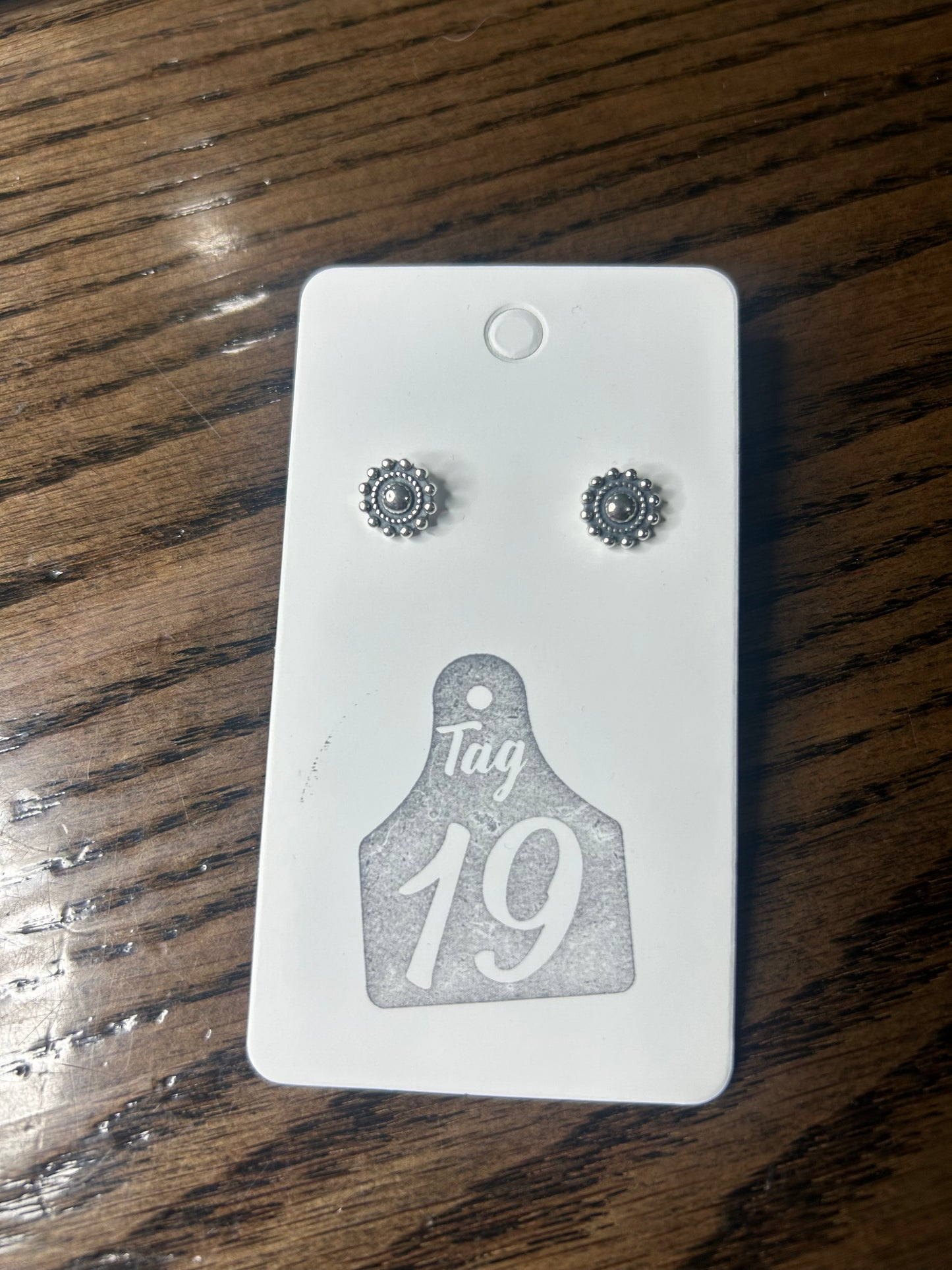 Dainty Everyday Concho Style Stud