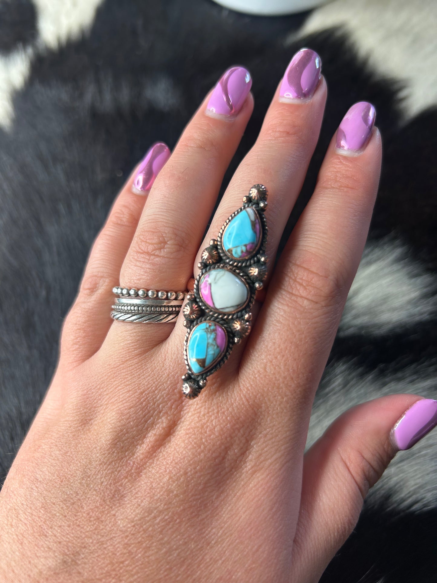Cotton Candy Copper Ring