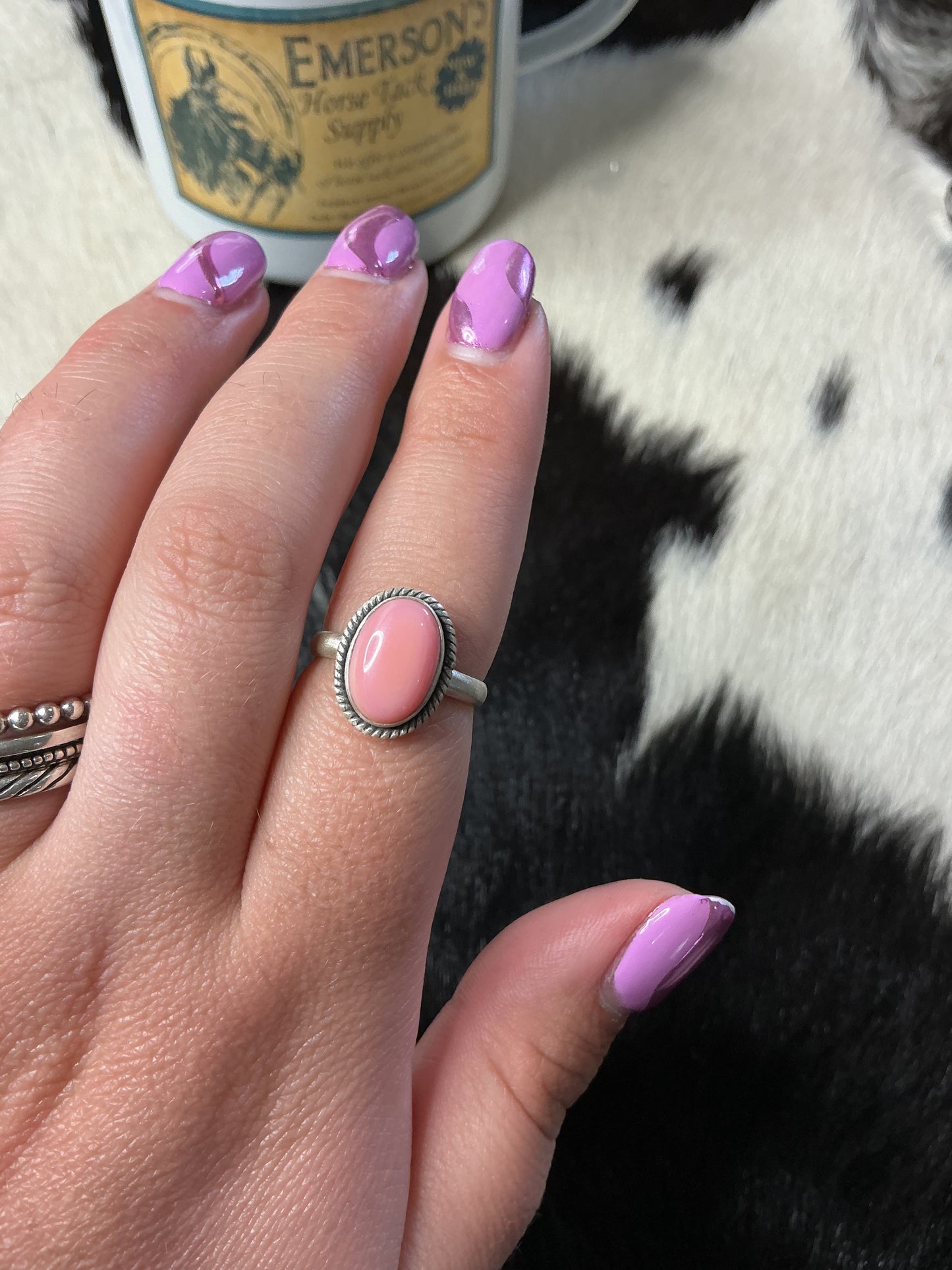 Pink Conch Ring