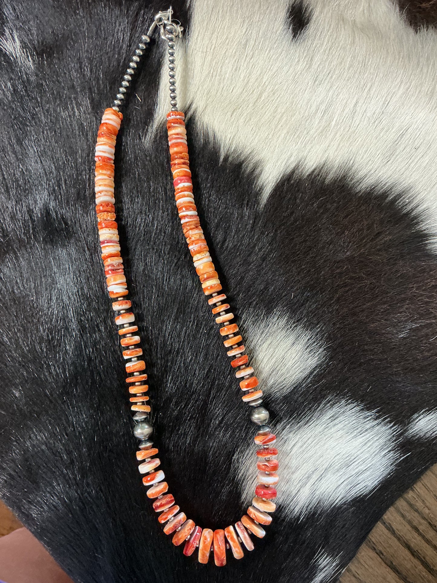 Orange Spiny Statement Necklace