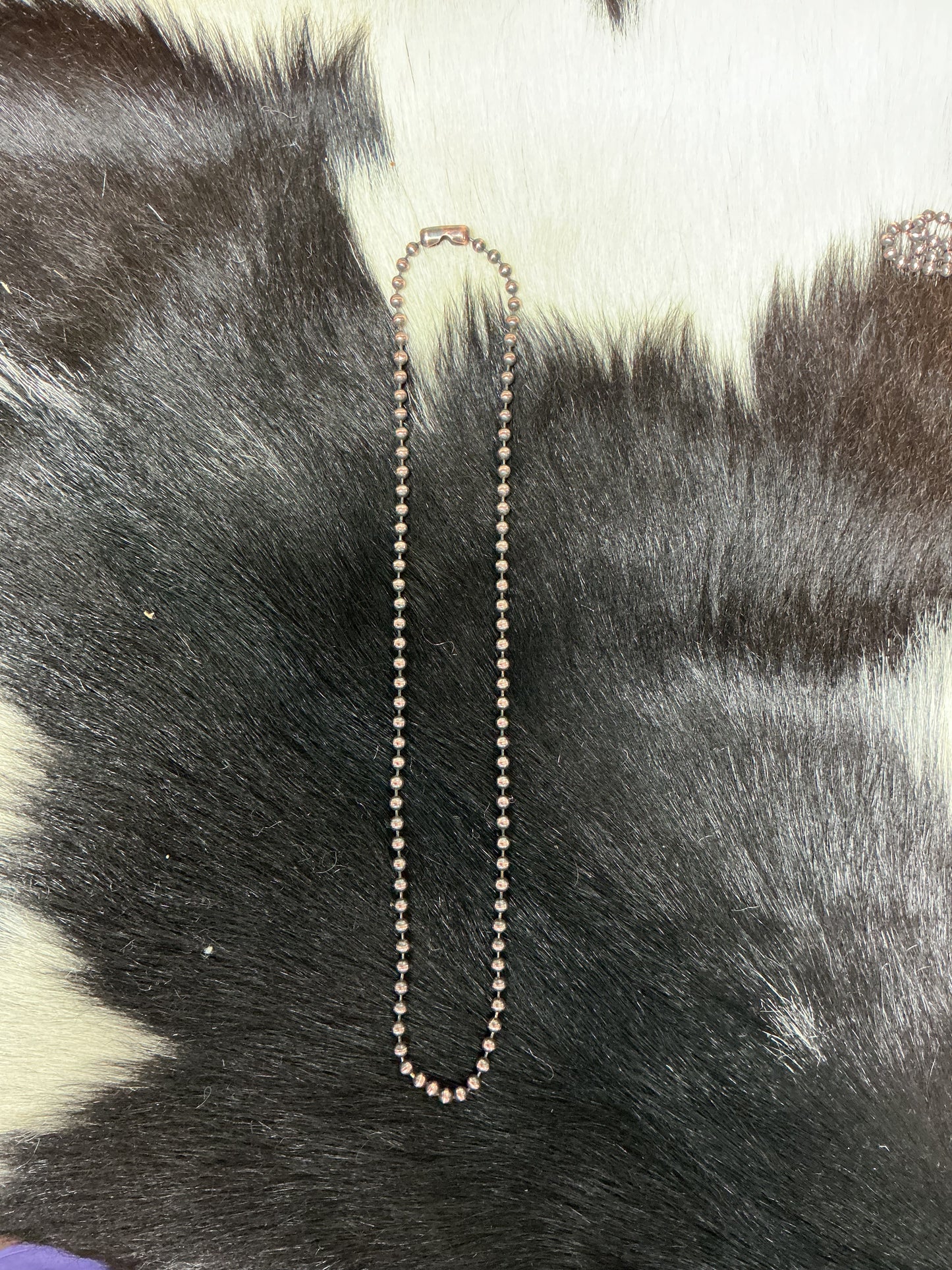 Copper 3mm Ball Chain Necklace