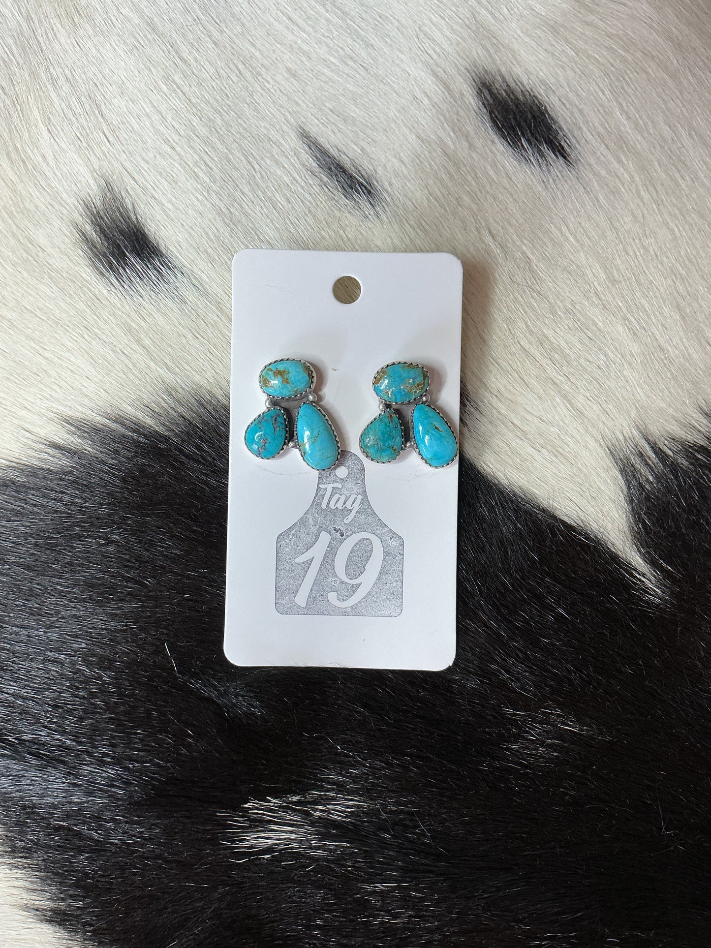 Turquoise Cluster Earrings