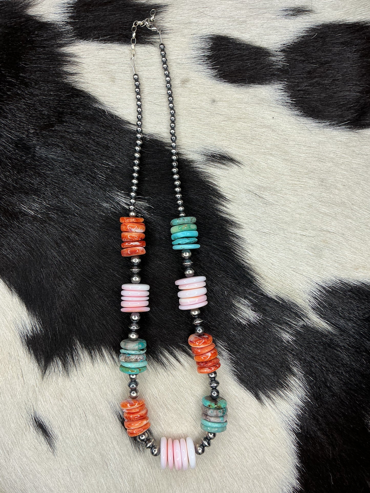 Multi-Stone Sterling Silver Necklace