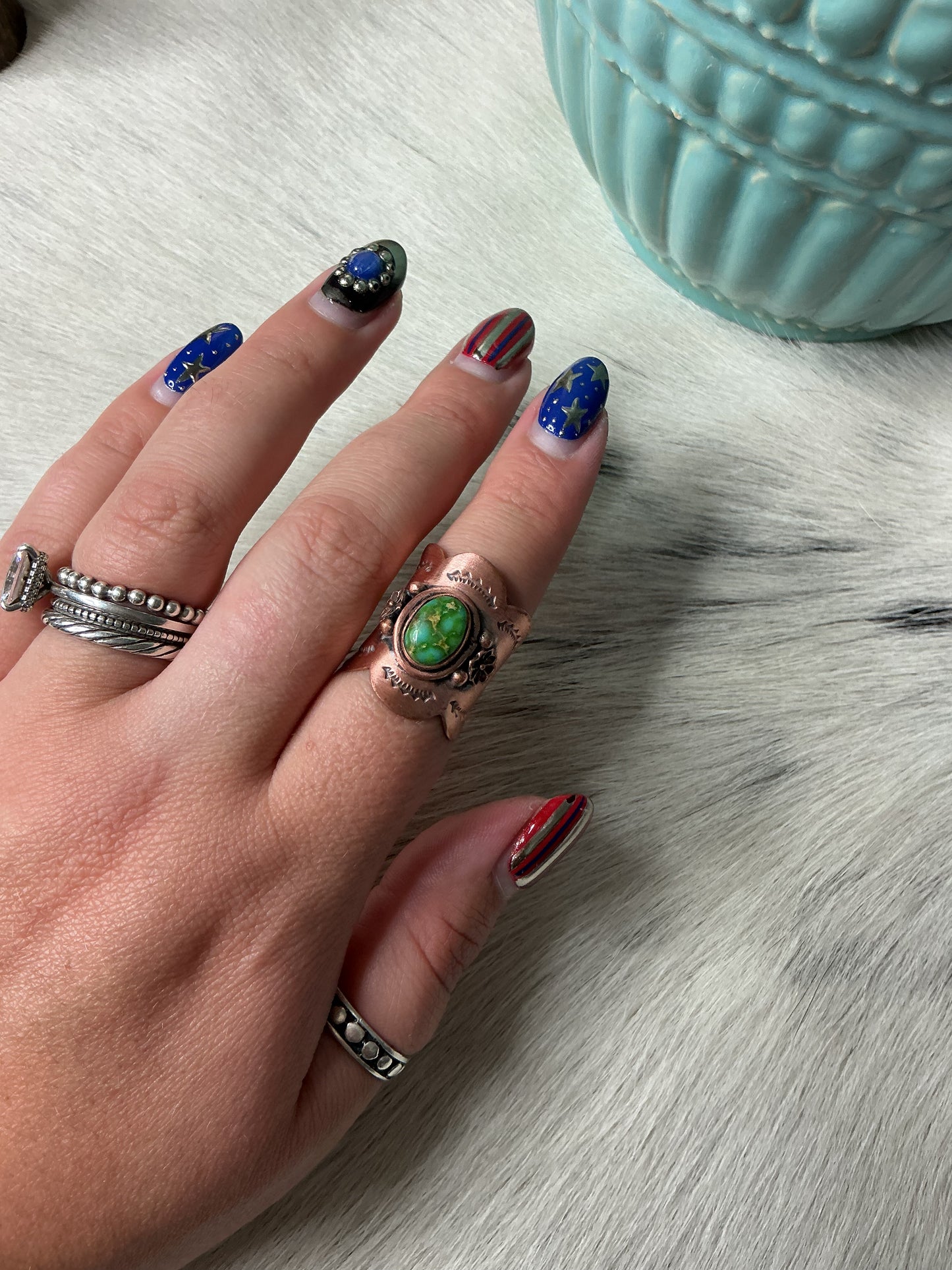 Sonoran Gold Copper Cigar Band Ring