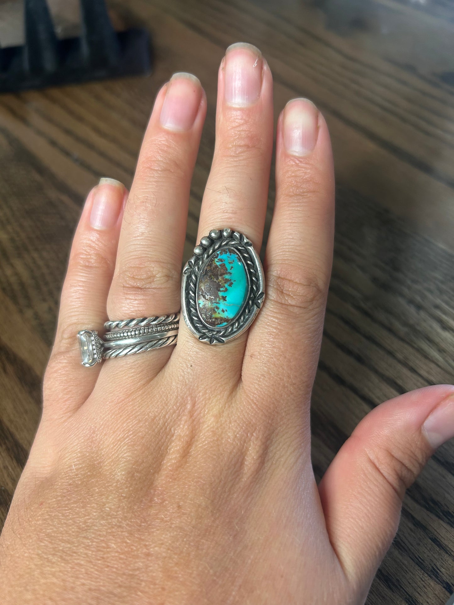 Vintage Native Made Size 8 Ring
