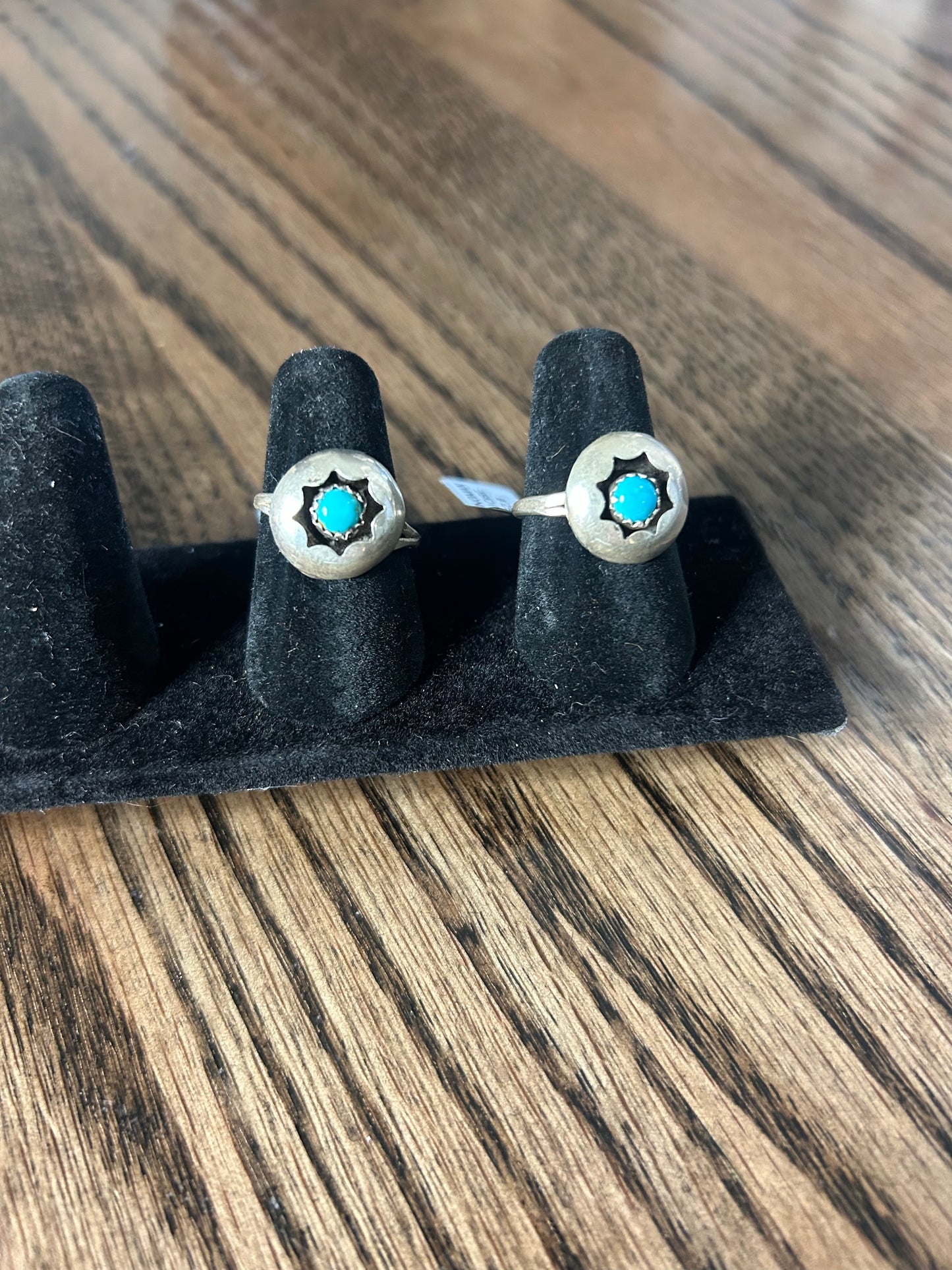 Native Made Shadowbox Turquoise Ring