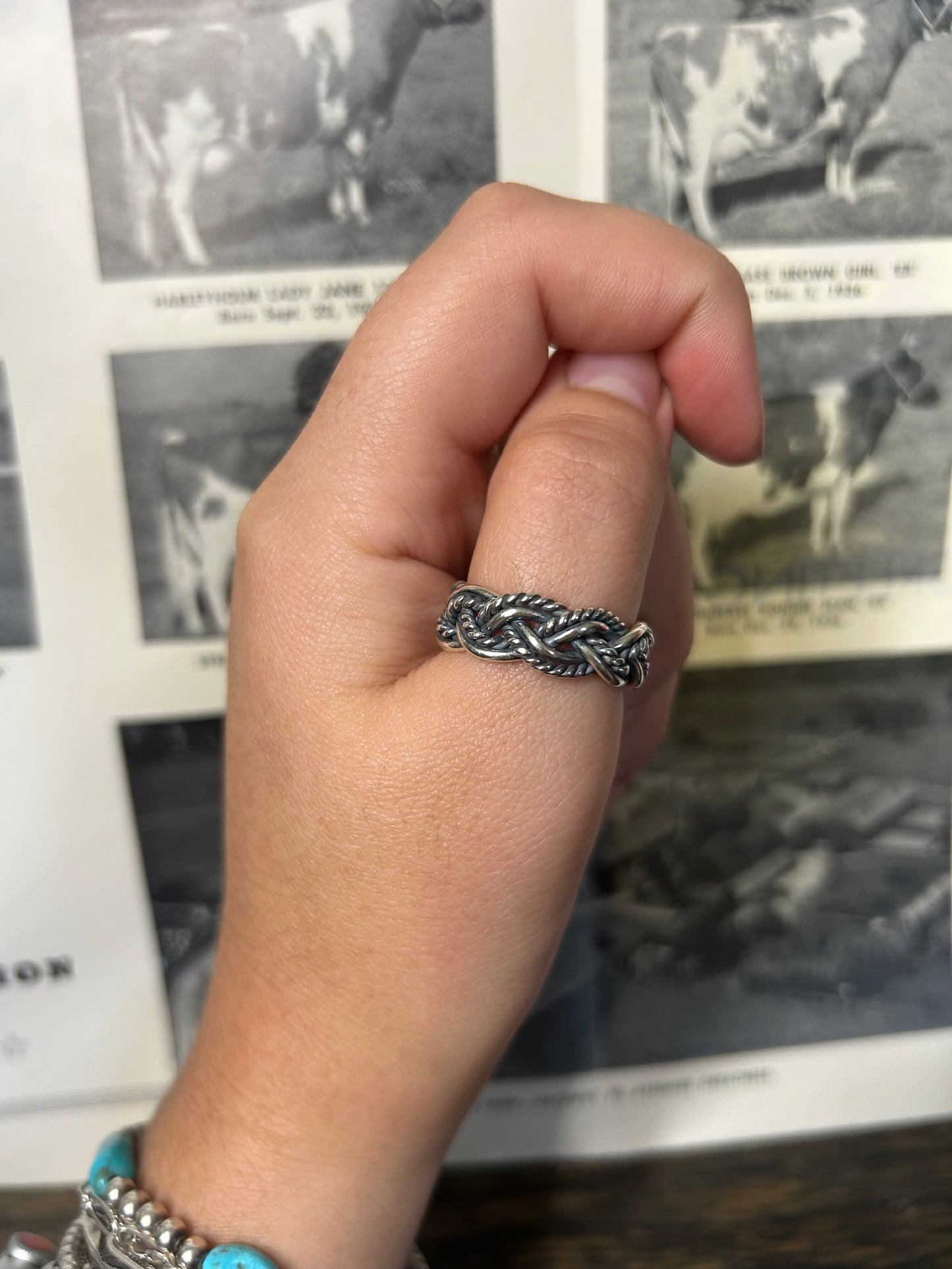 Double Braid Sterling Silver Ring