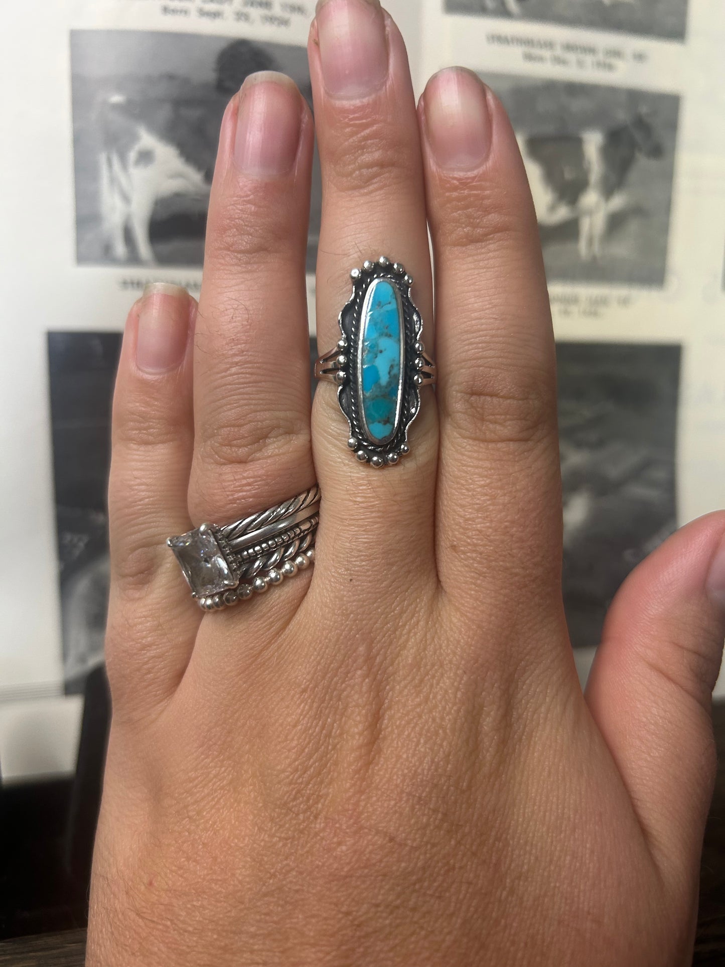 Turquoise Detailed Ring