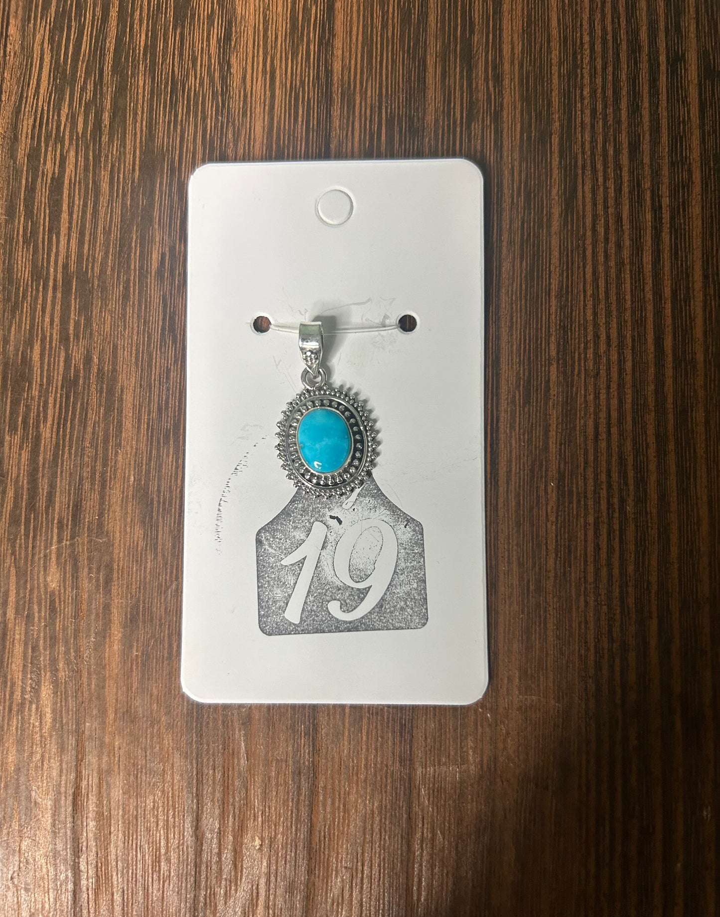 Mini Blue Ridge Turquoise Pendent