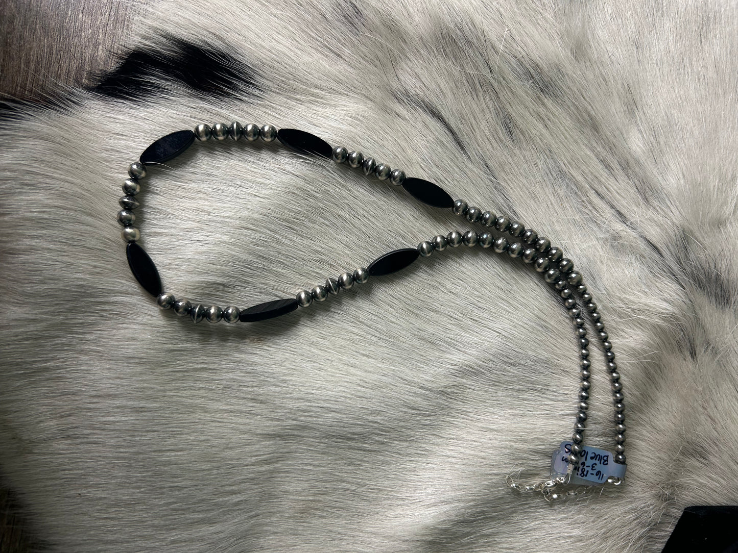 6mm Pearls & Black Czech Beads
