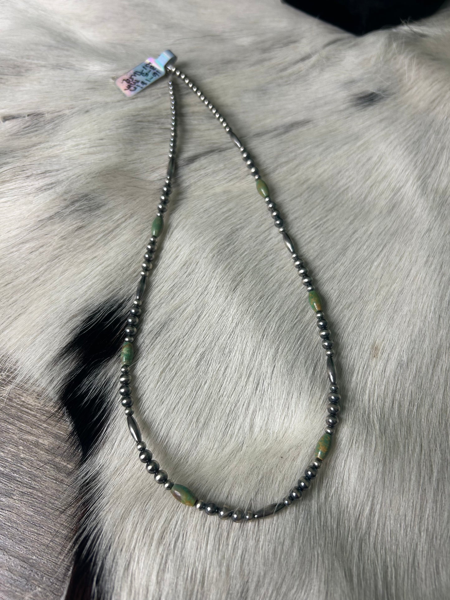 Torpedo Pearl & Green Torpedo Necklace