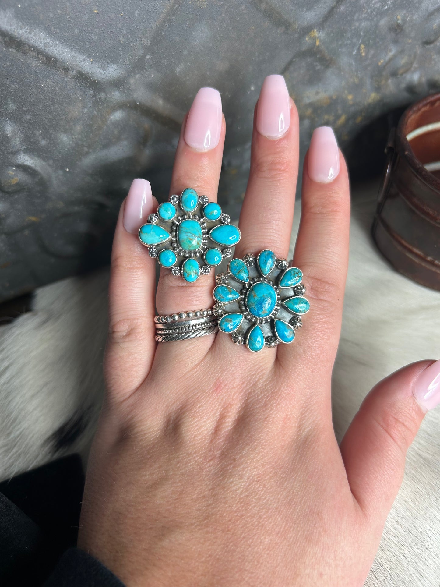Turquoise Cluster Ring