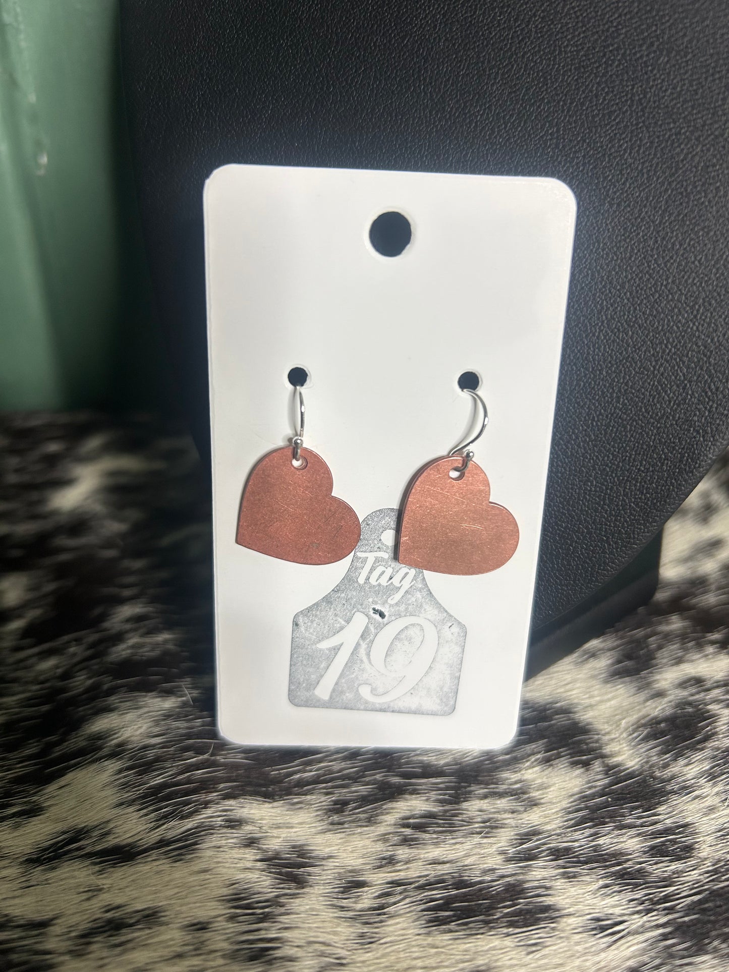 Copper Dangle Earrings