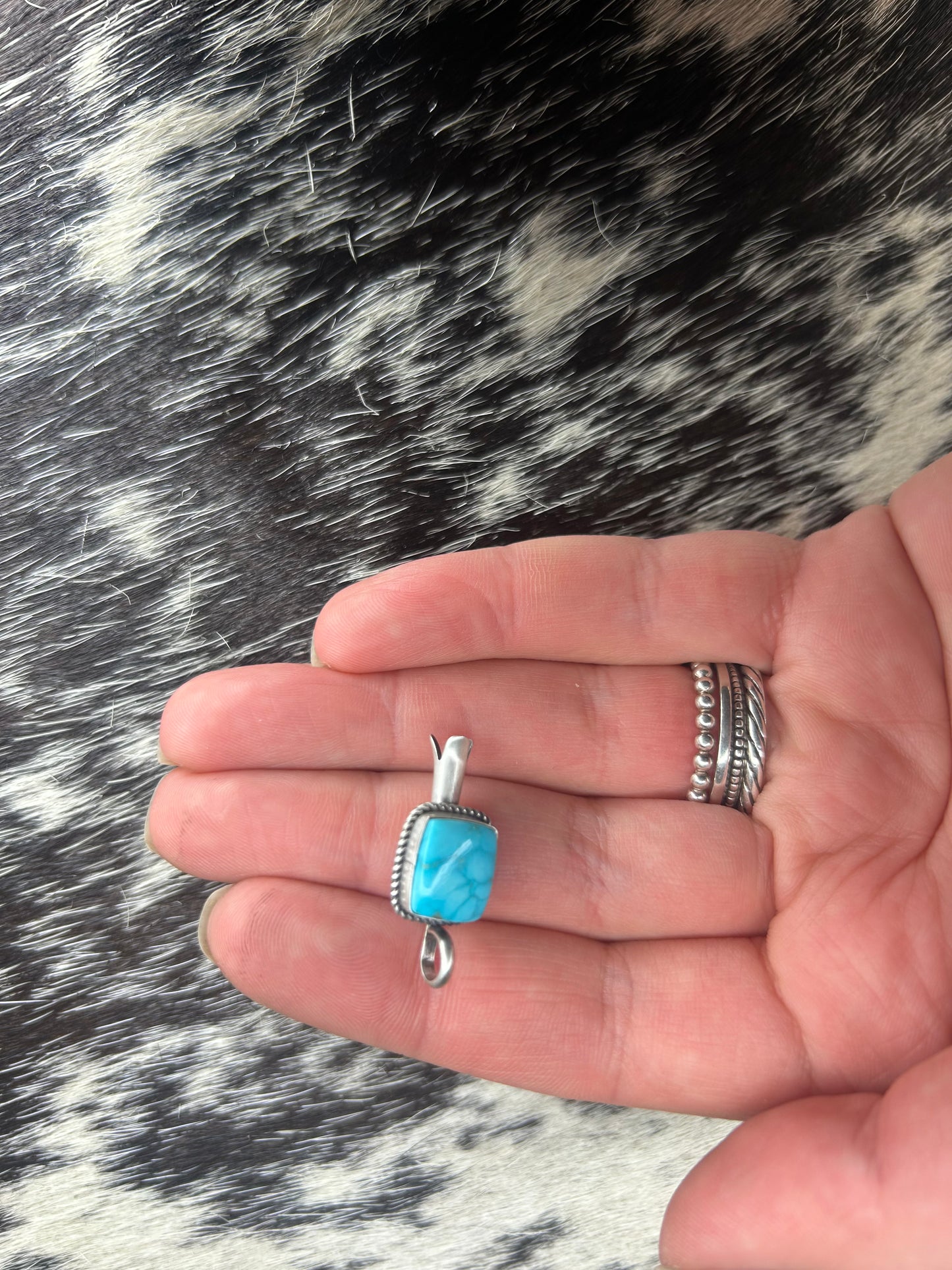 Turquoise Blossom Mini Pendent