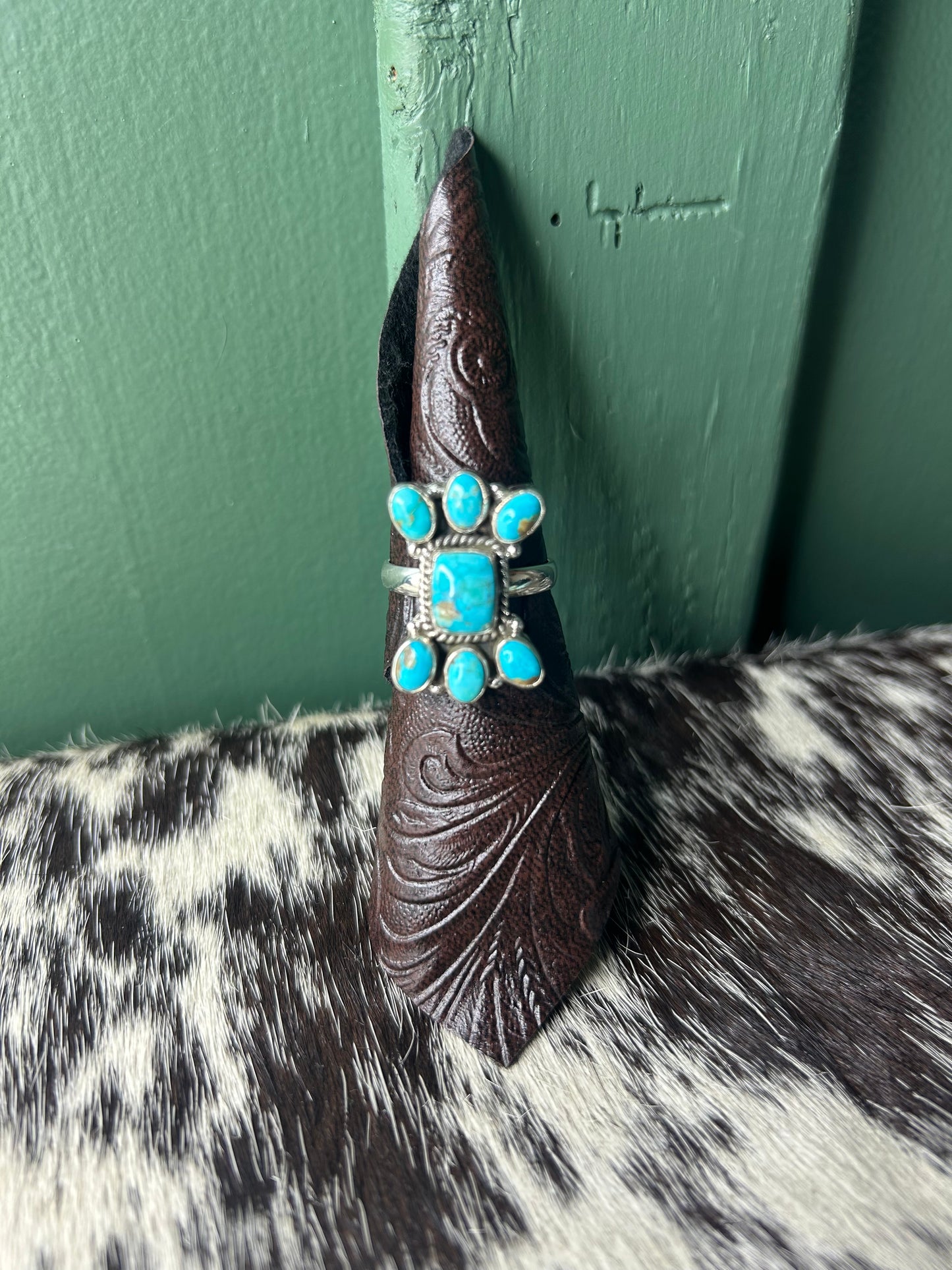 Turquoise Cluster Ring