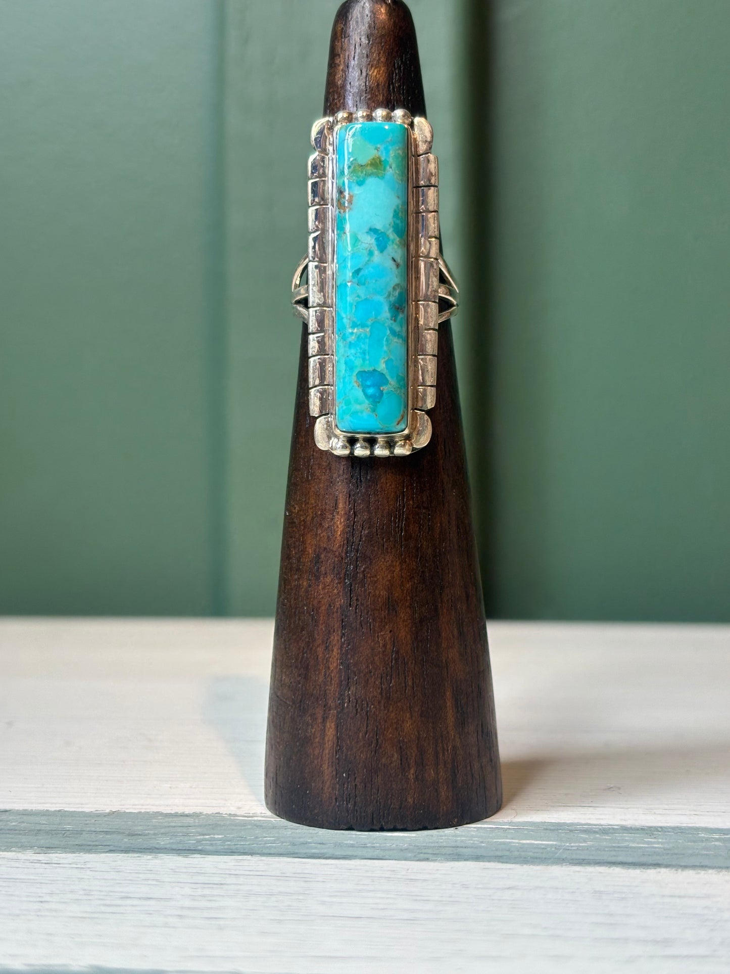 Mohave Turquoise Bar Ring