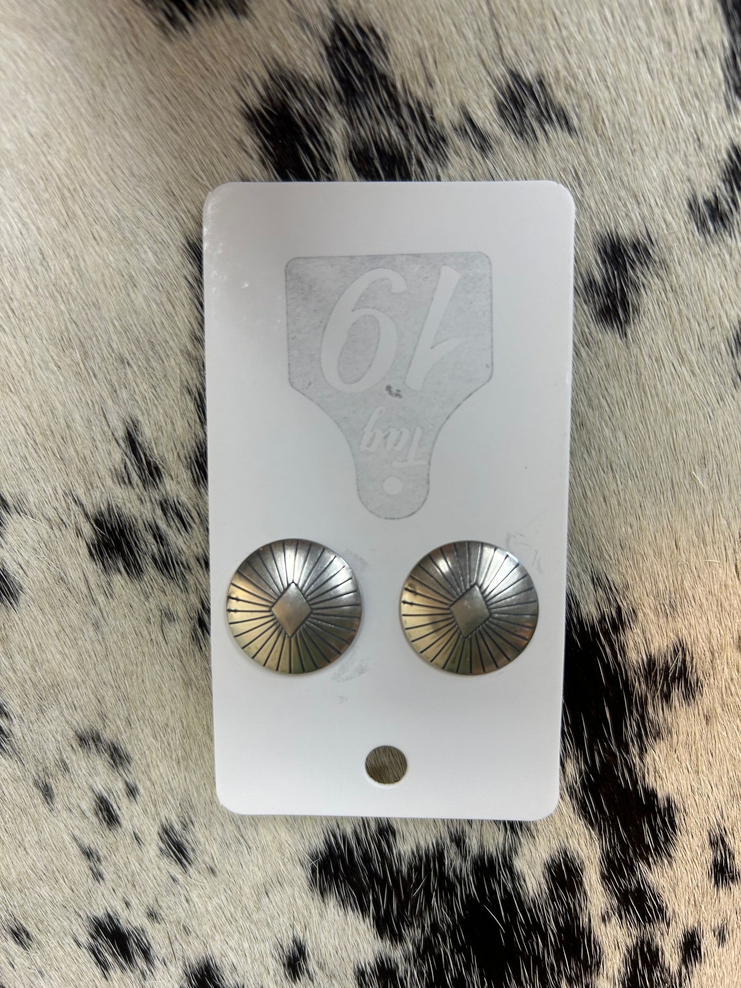 Concho Stud Earring
