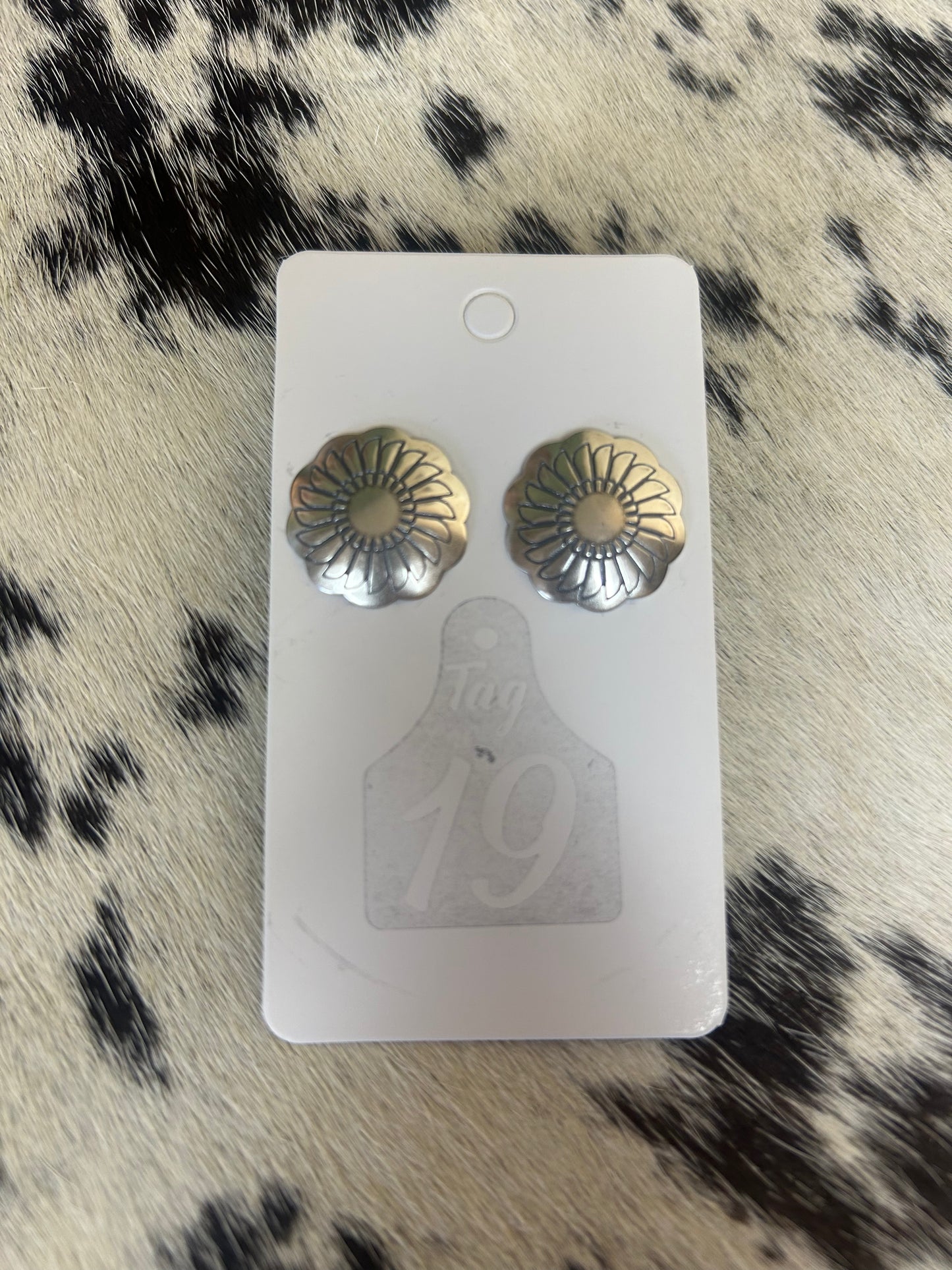 Concho Stud Earrings
