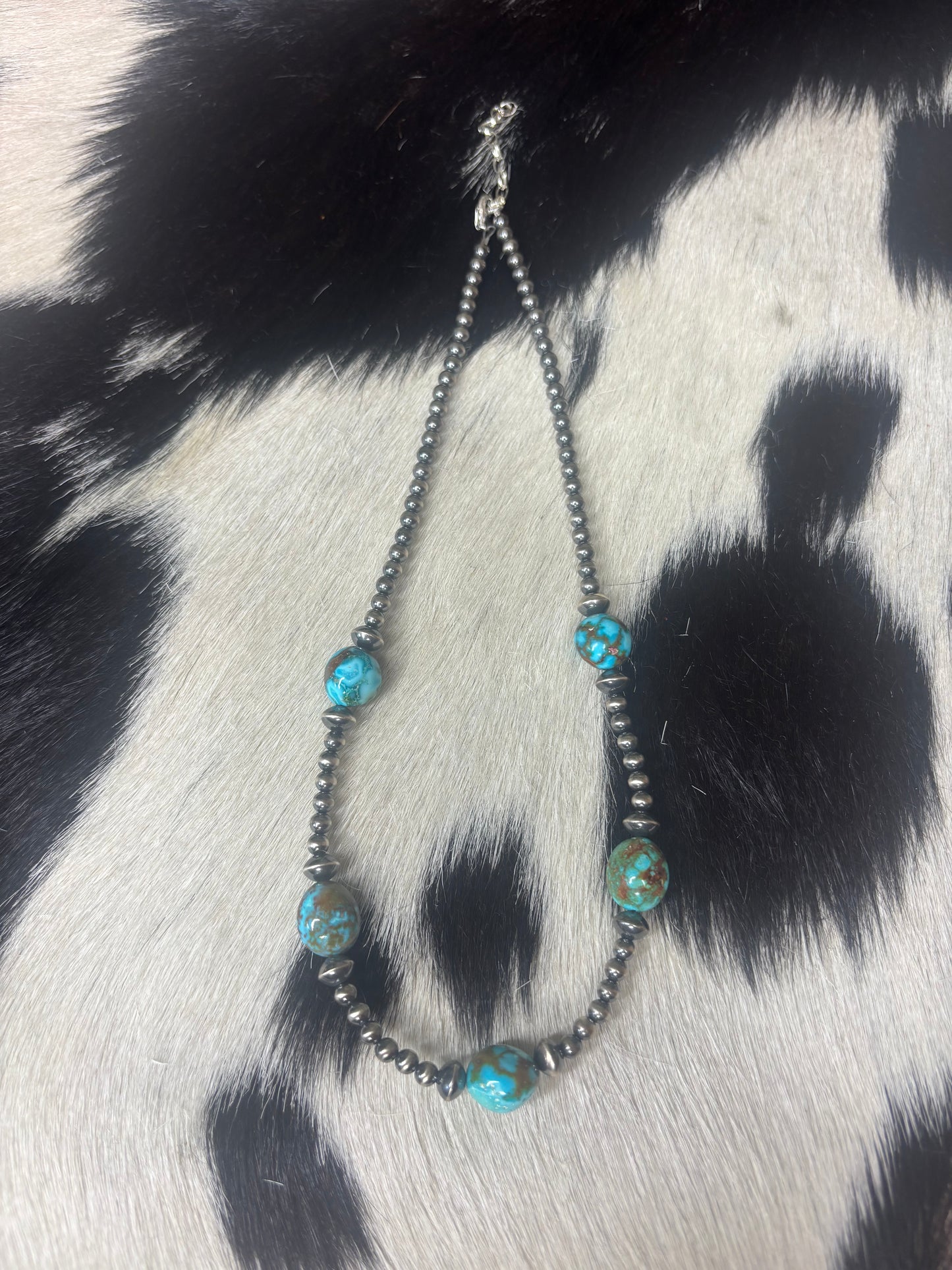 Sterling Silver Sonoran Gold Turquoise Necklace