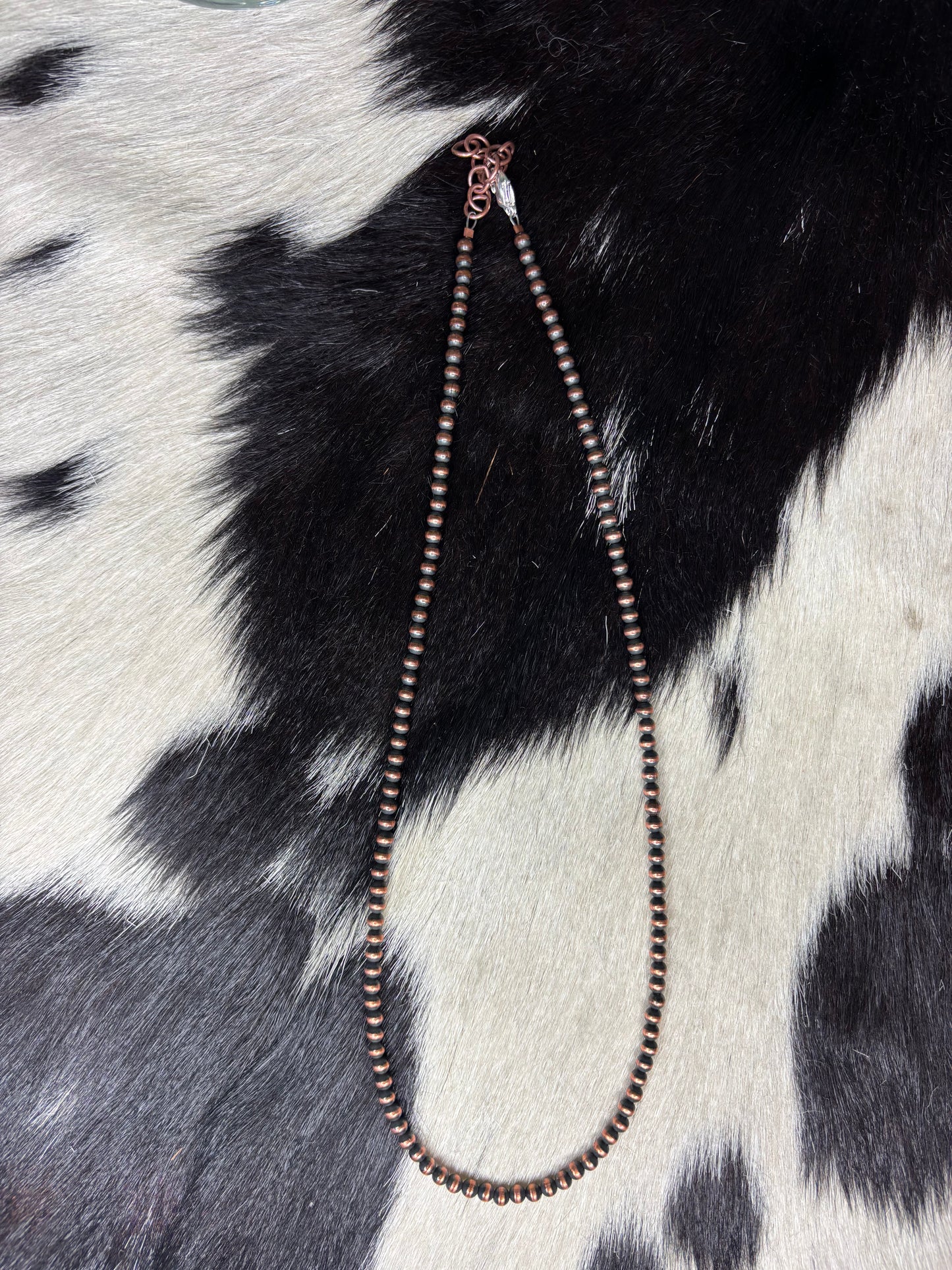 4mm Copper Pearl Necklace