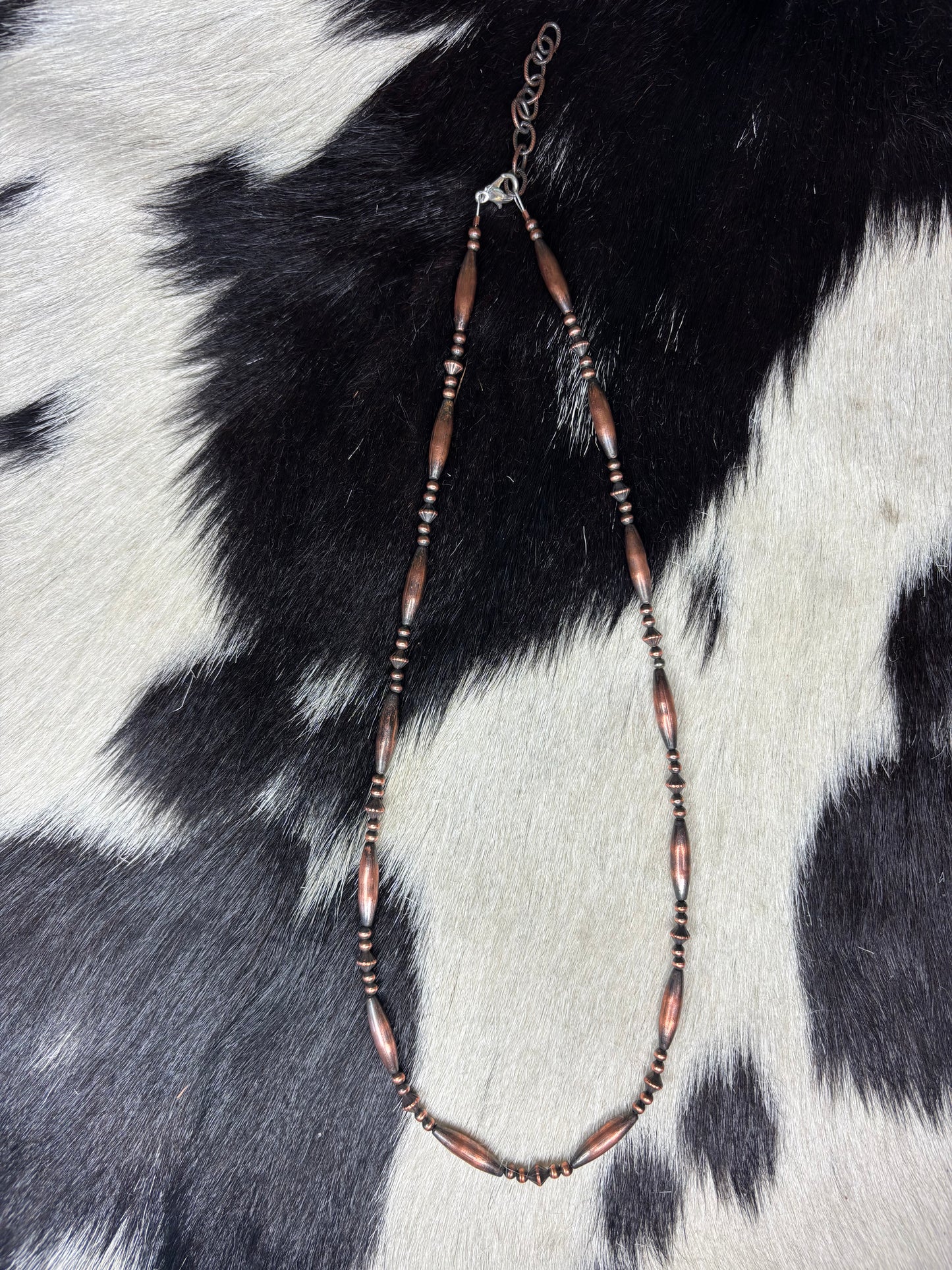 Copper Pearl Torpedo Necklace