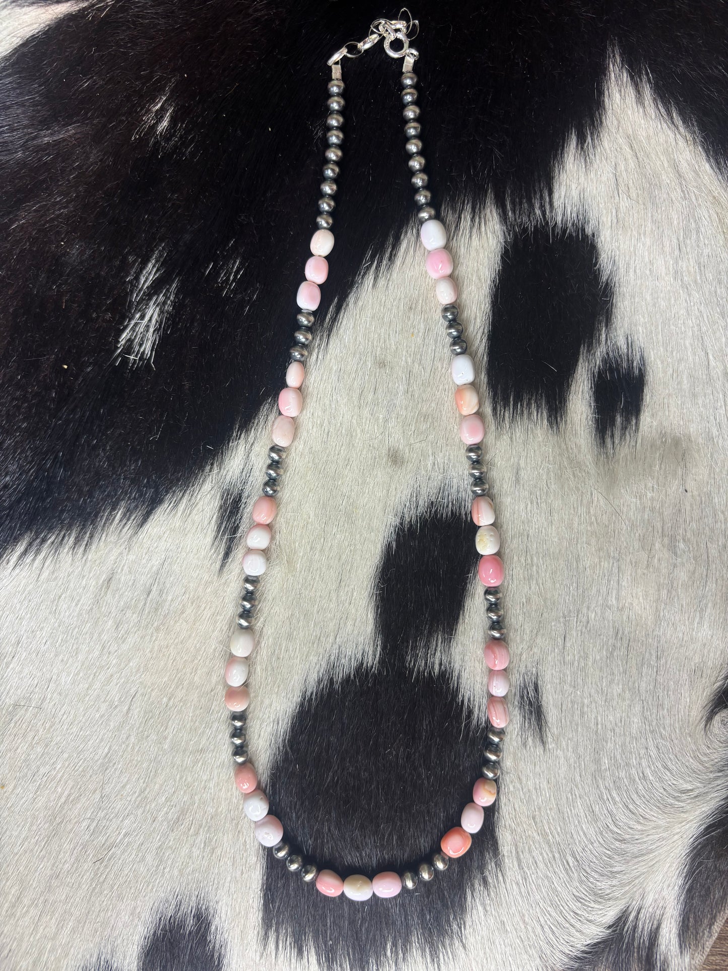 Sterling Silver Pink Conch Necklace