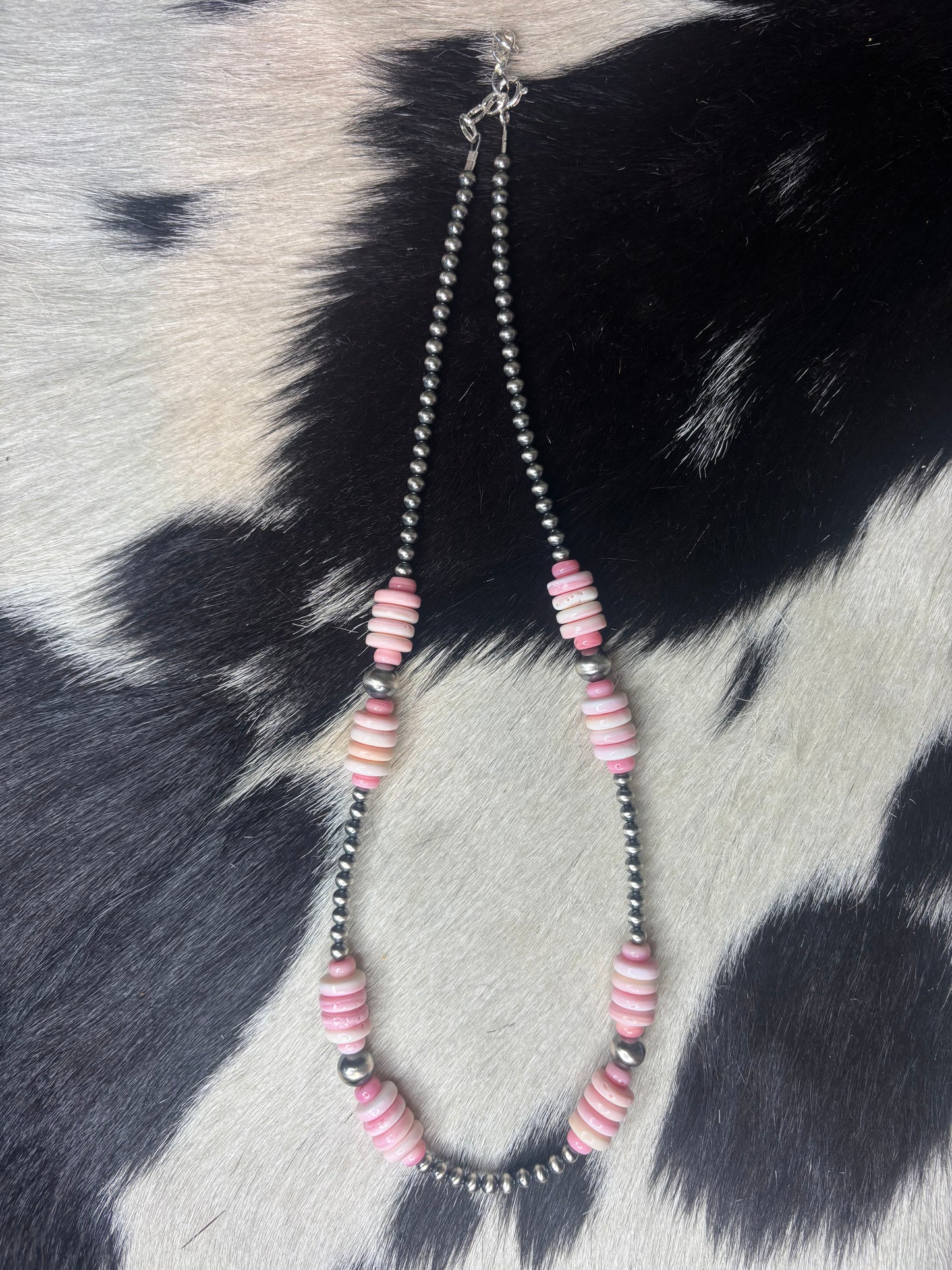 Sterling Silver Pink Conch Necklace