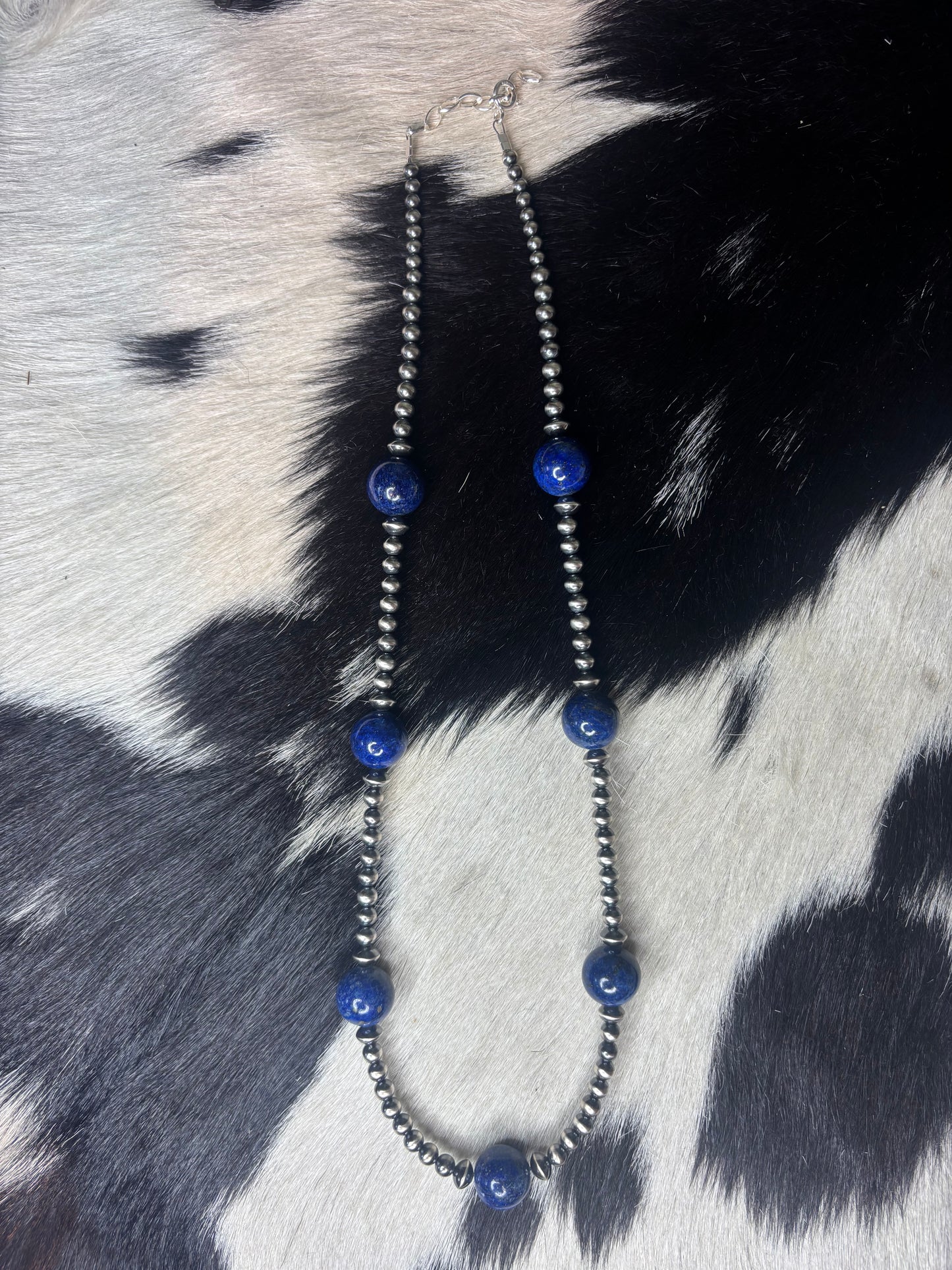 Sterling Silver Blue Lapis Necklace