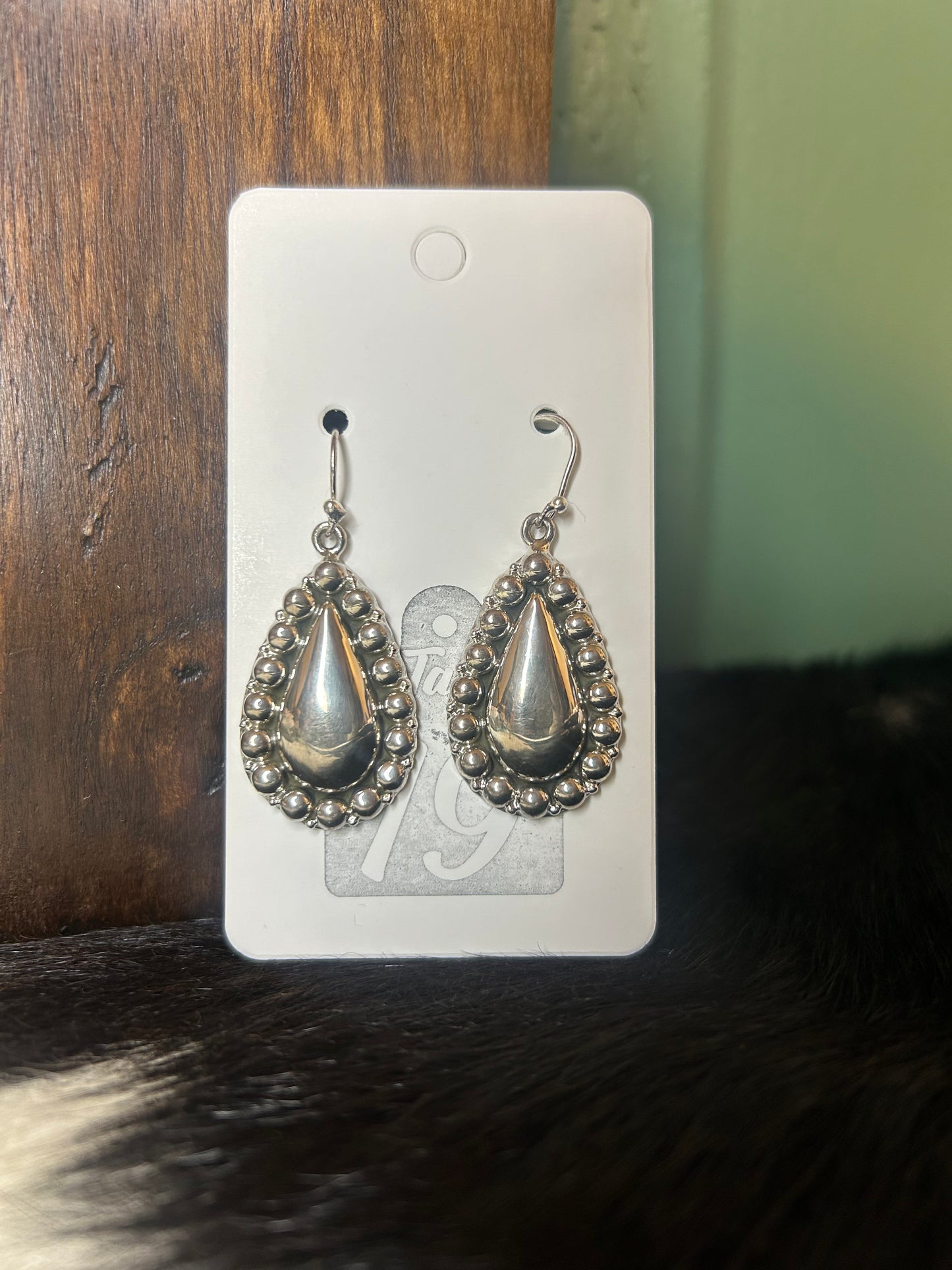 Pear Sterling Silver Dangle Earrings