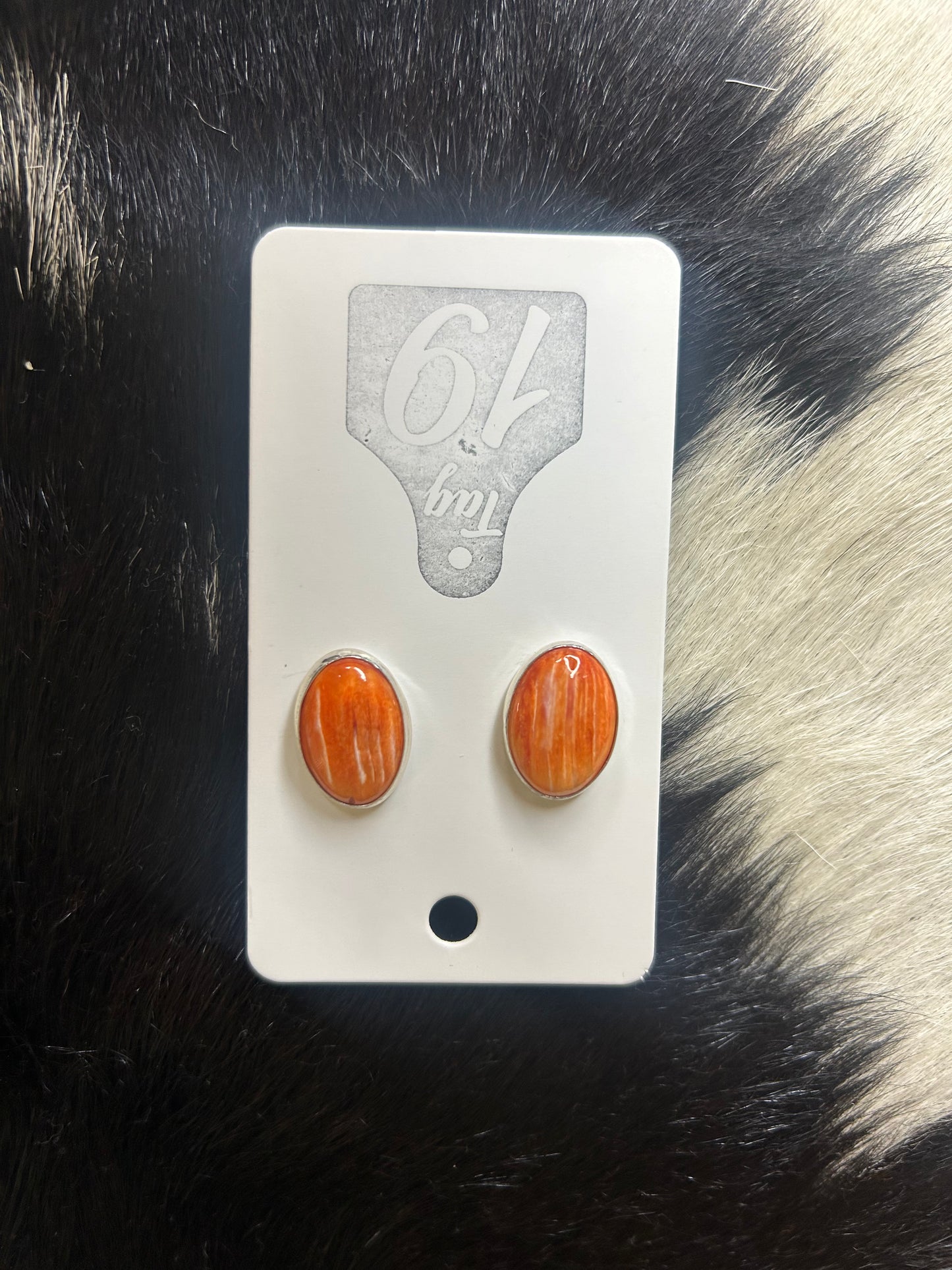 Orange Spiny Studs
