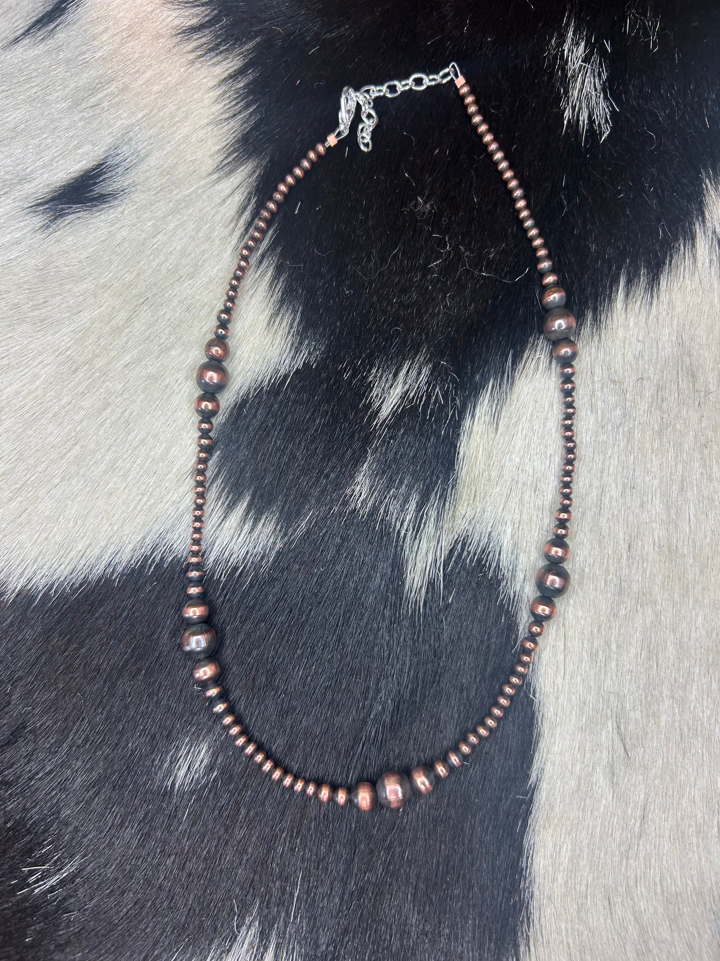 Graduated Copper Pearl Necklace