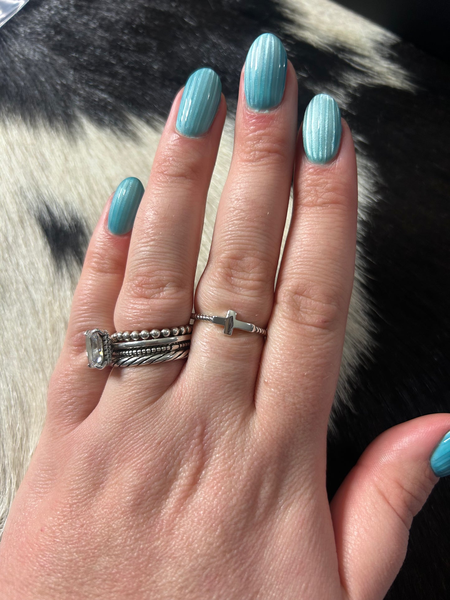 Sterling Cross ring