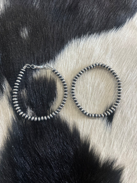 6mm Rondelle Silver Plated Copper Pearls