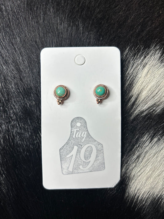 Turquoise Copper Stud