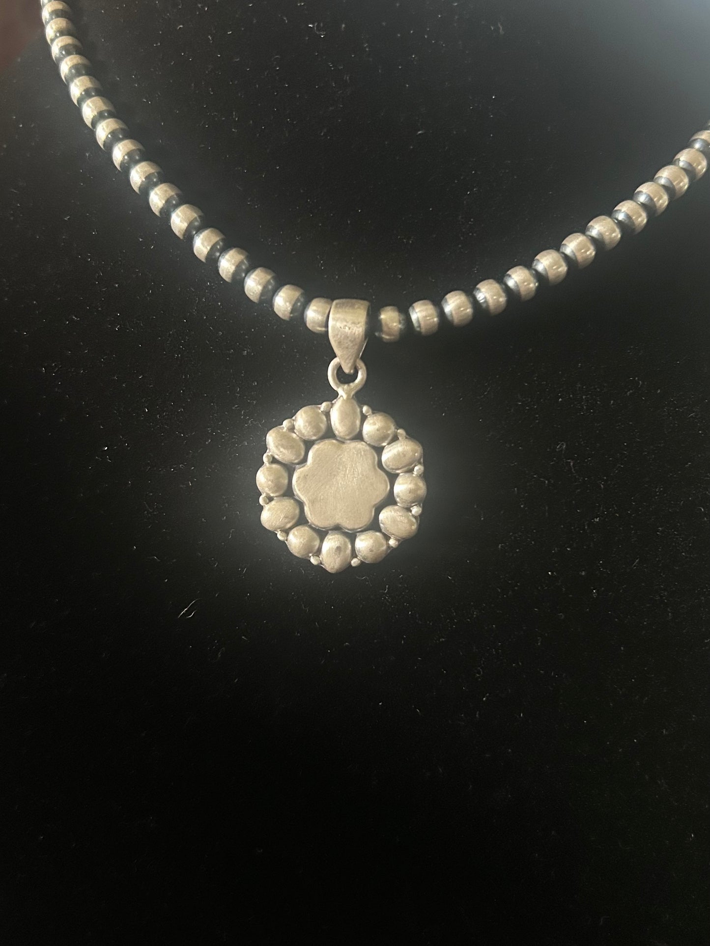Matte Sterling Silver Pendent