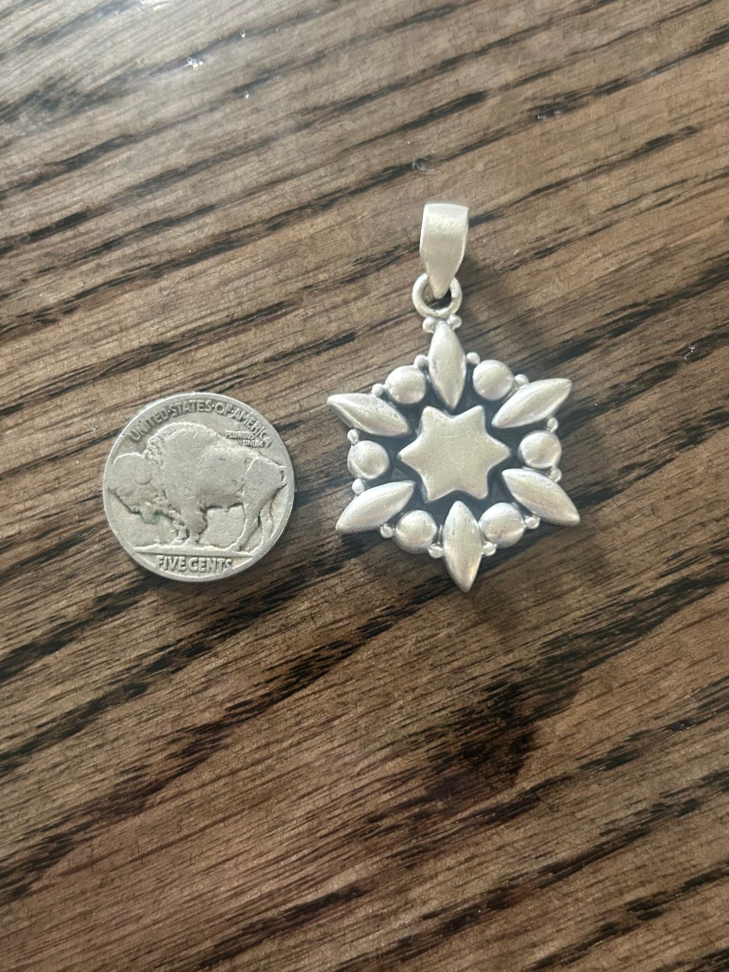 Matte Sterling Silver Pendent