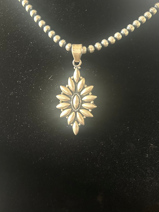 Matte Sterling Silver Pendent