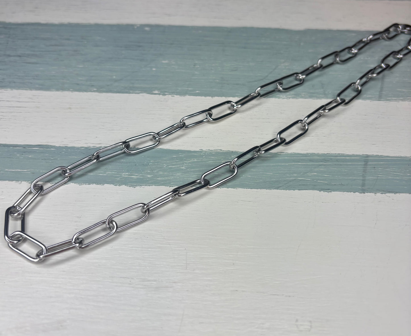 Stainless Steel Paper Clip Chain Necklaces