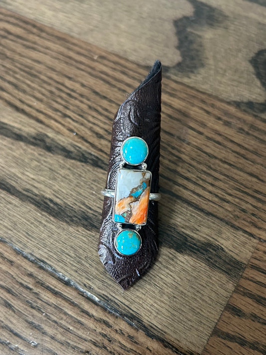 Spiny Turquoise Ring
