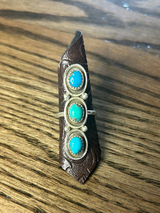 Turquoise Crawler Ring