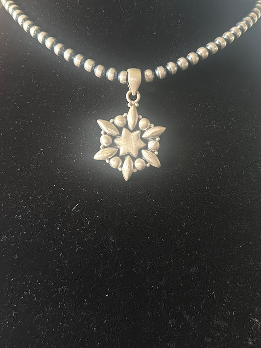Matte Sterling Silver Pendent