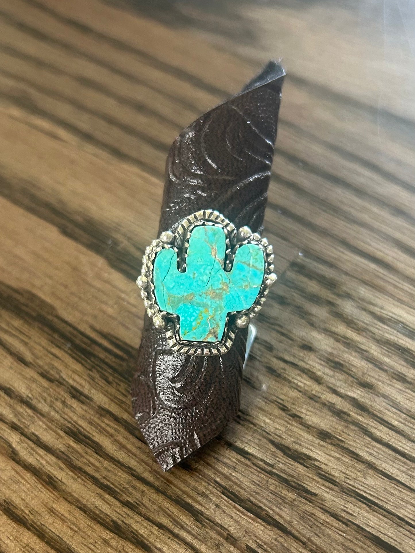 Turquoise Cactus Ring