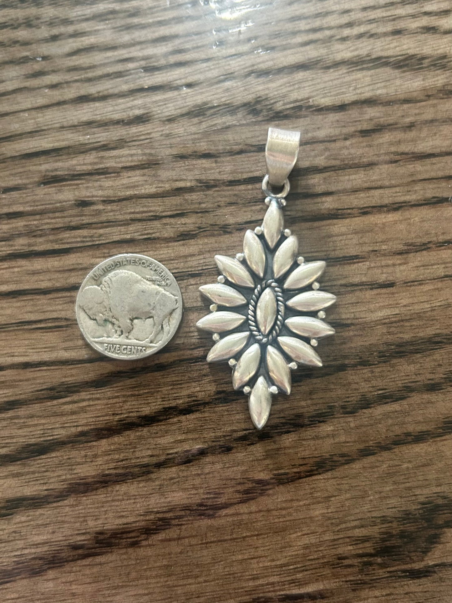 Matte Sterling Silver Pendent